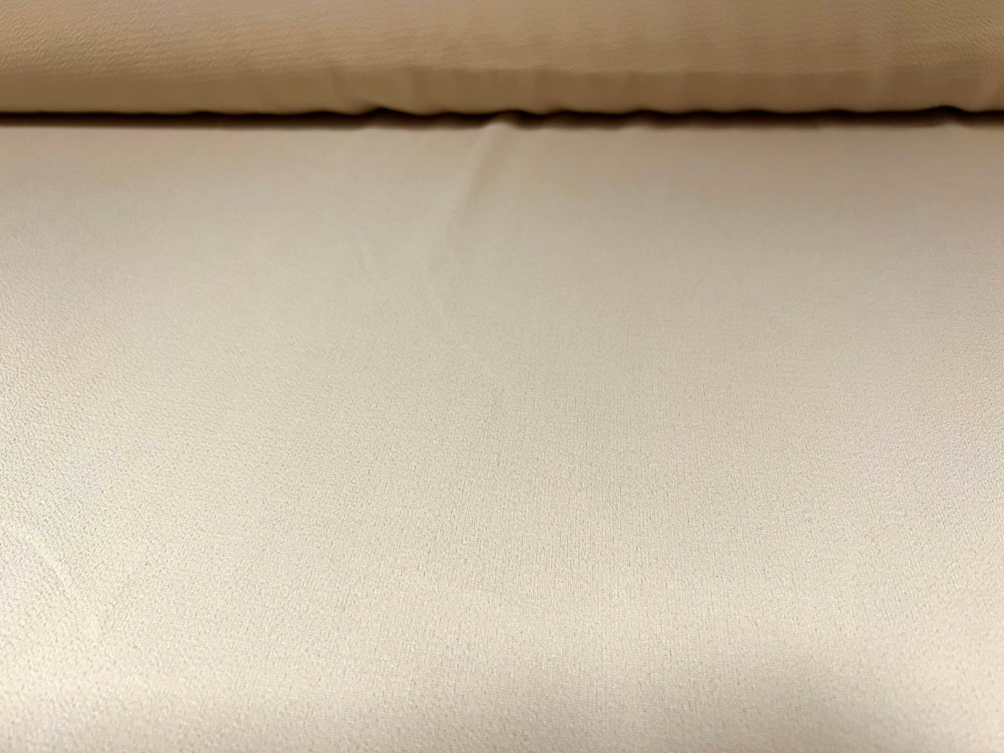 Bubble crepe woven dress fabric with spandex comfort stretch - plain - cream