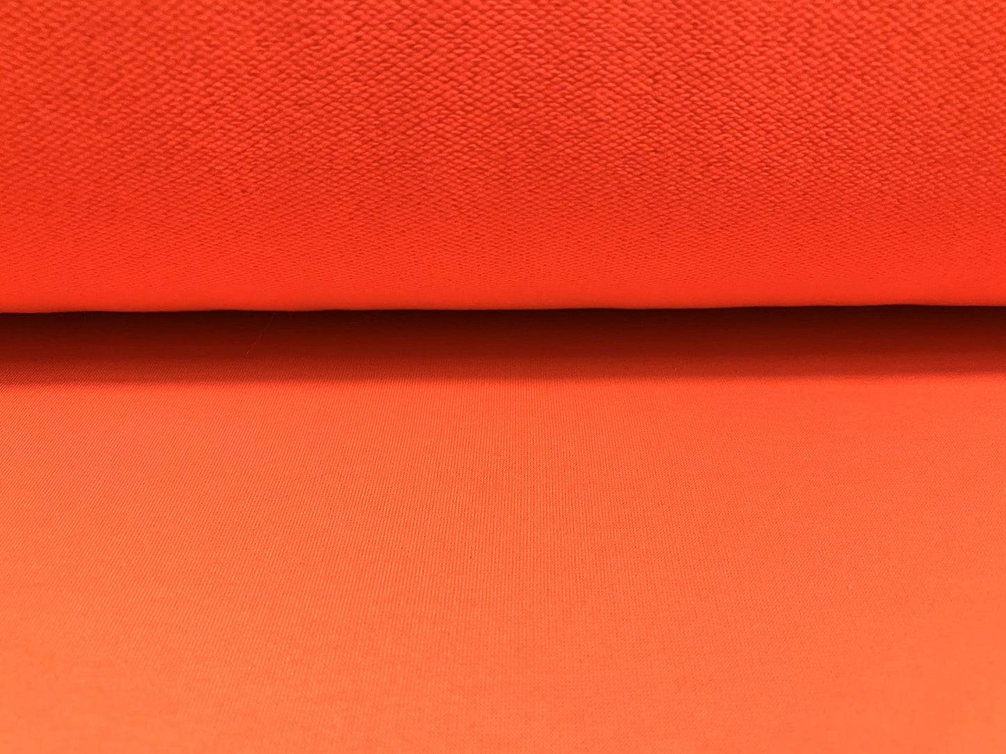 Loopback sweatshirt jersey fabric, per metre - Plain - bright orange