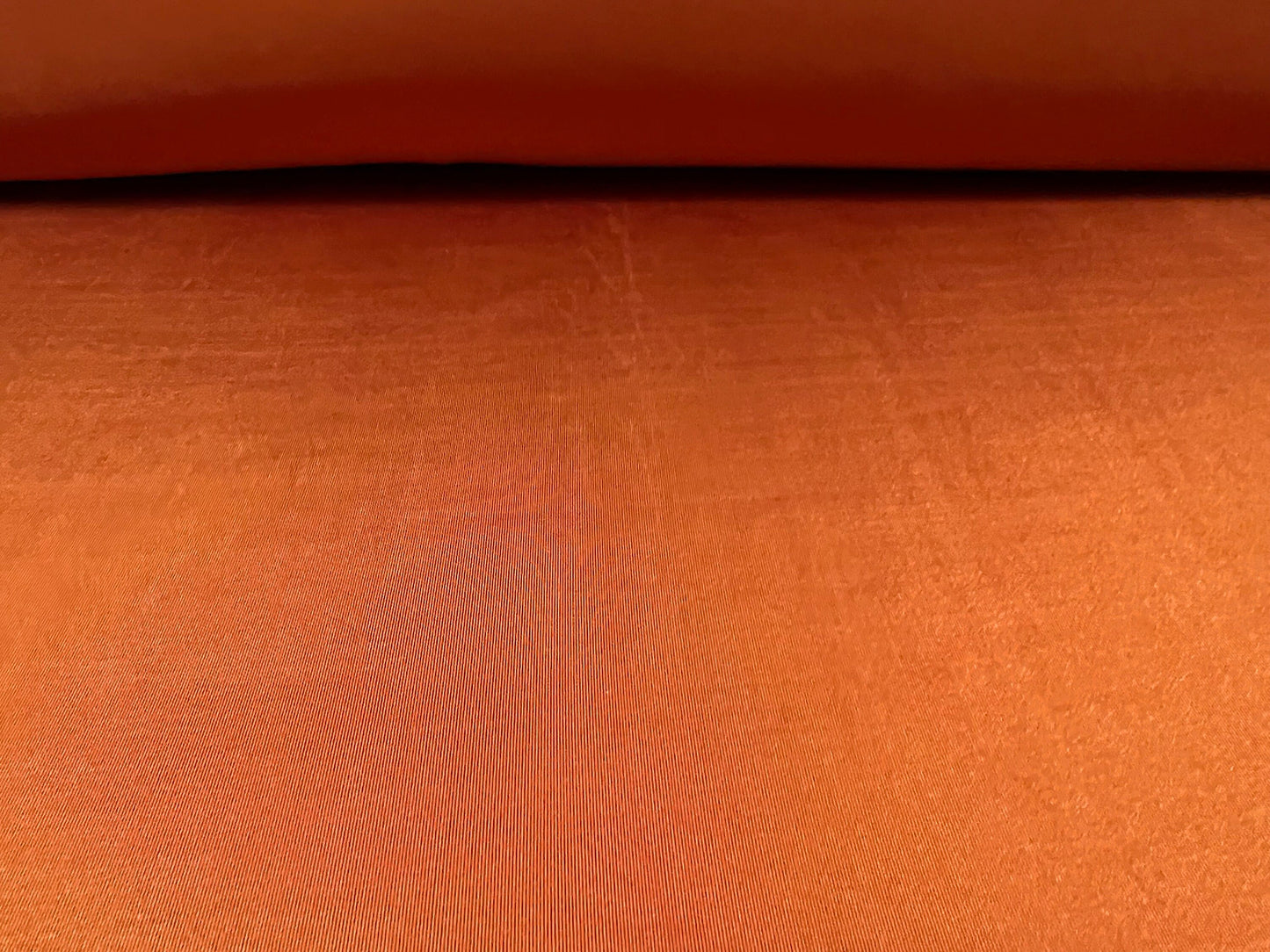 Disco shimmer Spandex stretch jersey fabric, per metre - plain - copper orange