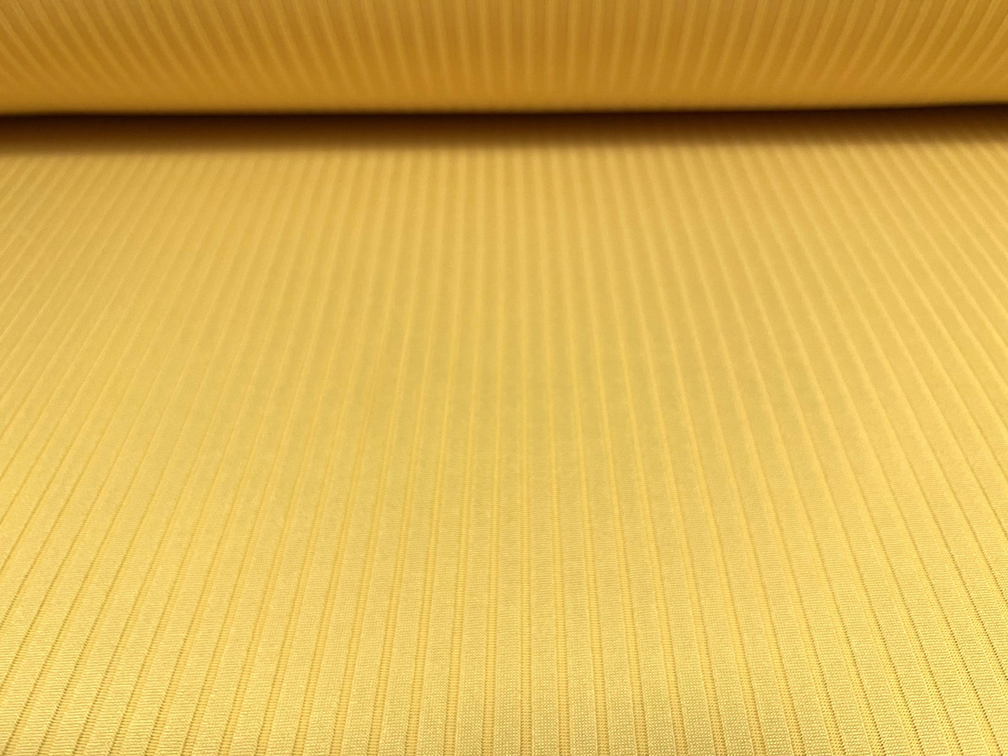 Spandex stretch rib jersey fabric, per metre - plain - banana yellow