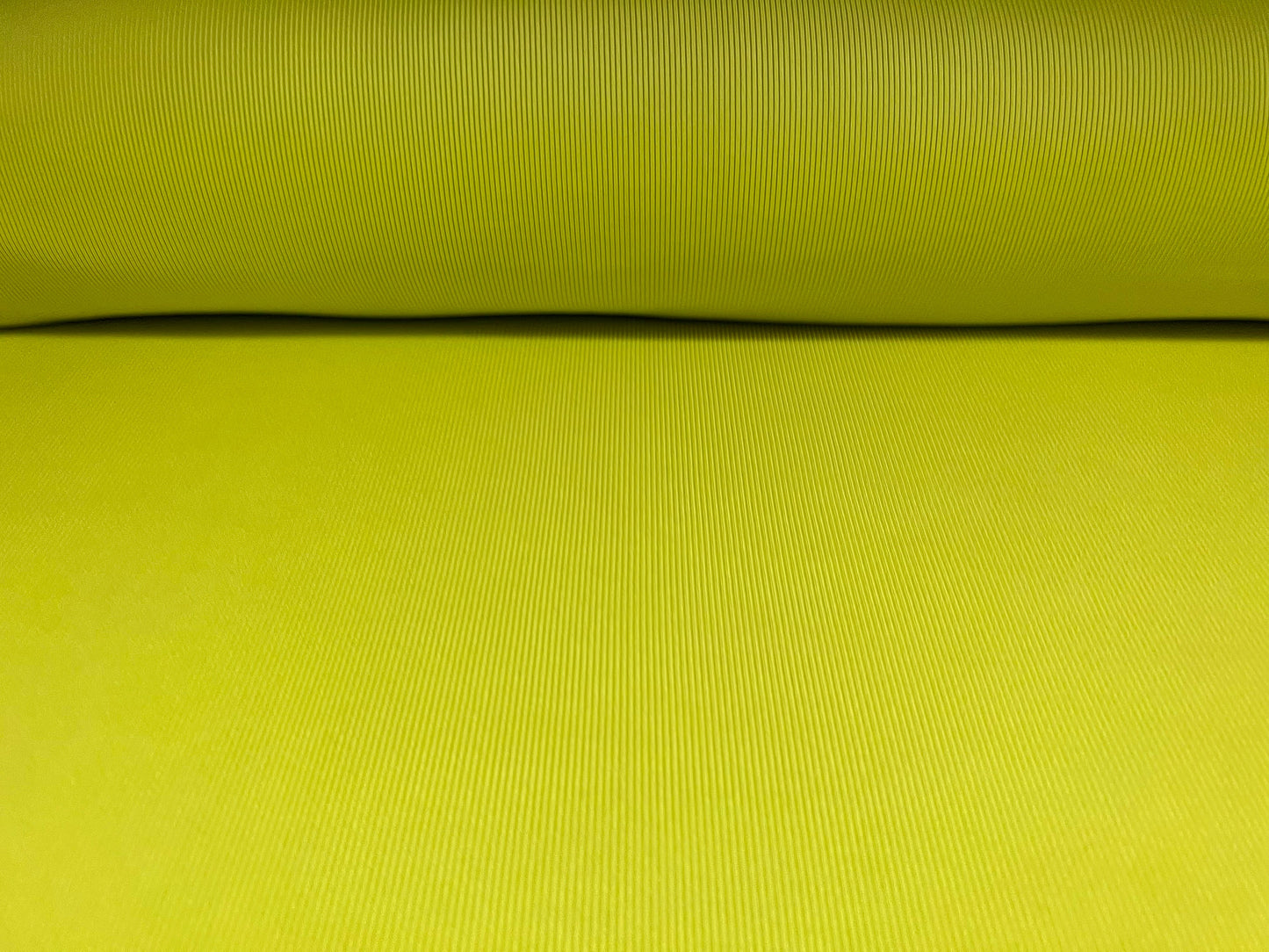 Fine stretch spandex rib jersey fabric, per metre - plain - Lime