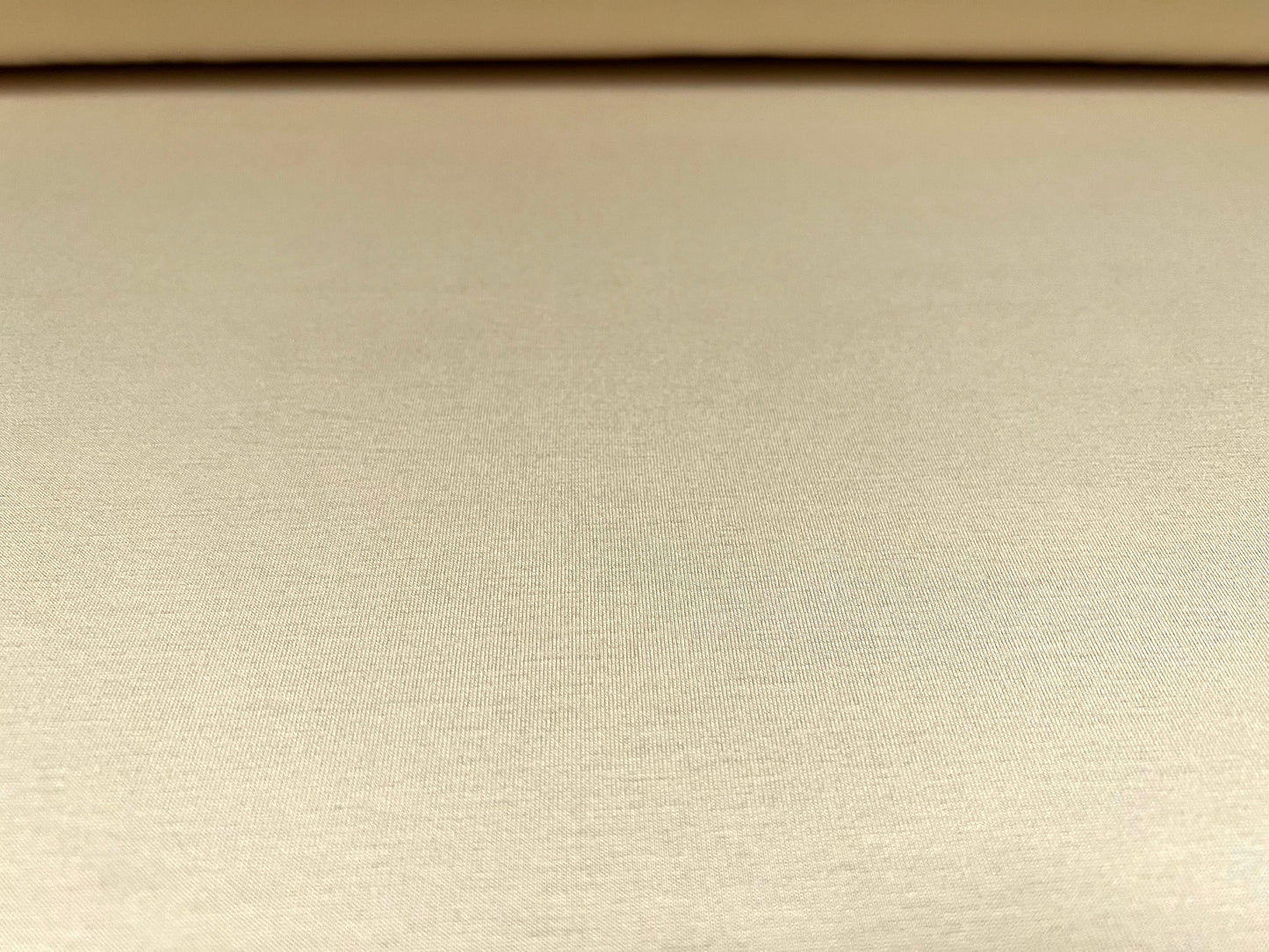 Viscose spandex stretch single jersey fabric, per metre - plain - Jersey cream