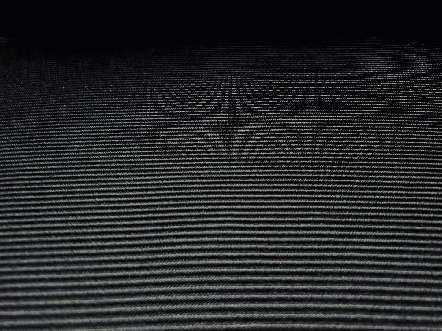 Coated Ottoman rib spandex jersey fabric, per metre - plain - black