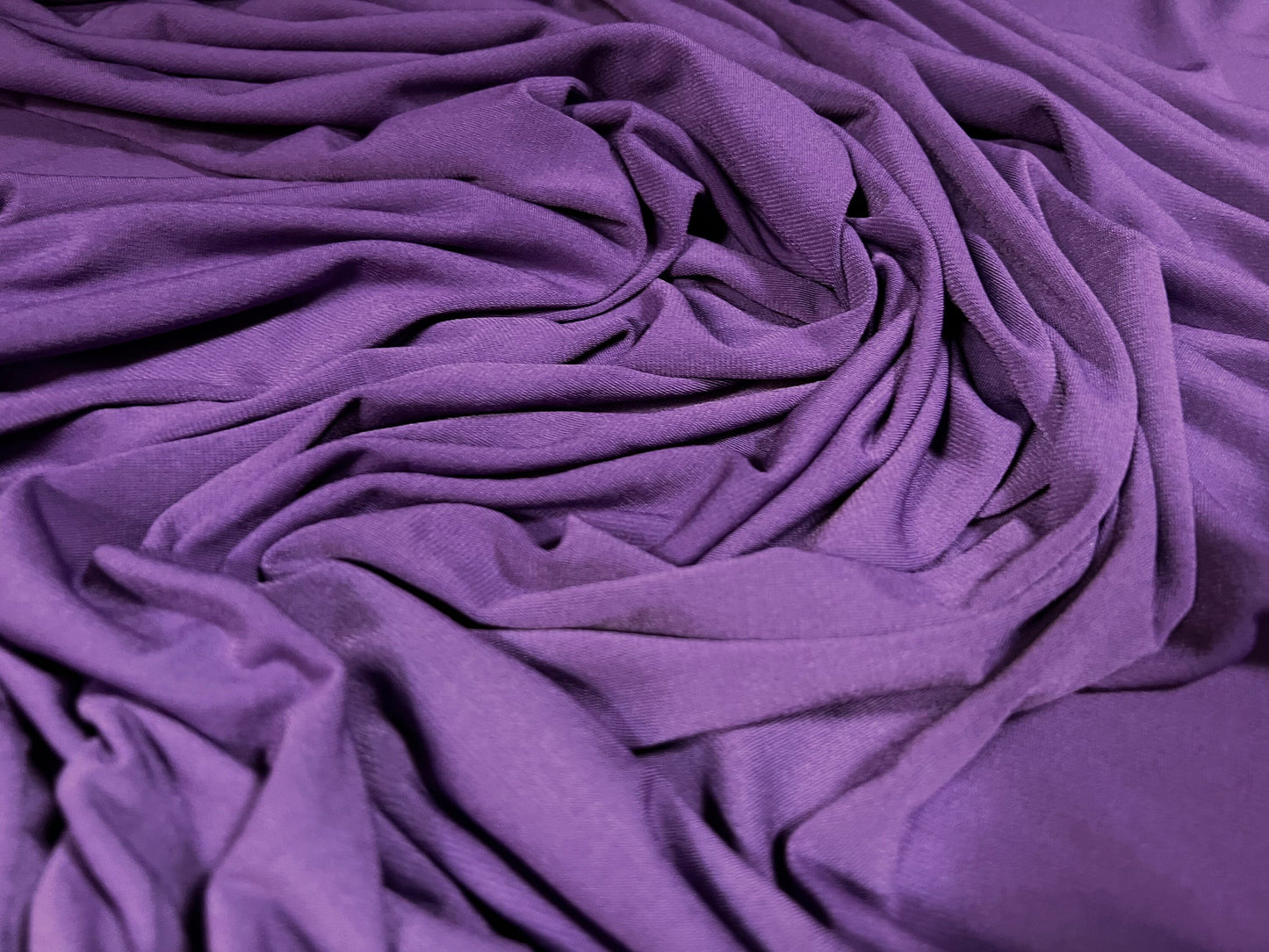 ITY stretch spandex single Jersey fabric, per metre - plain - African violet