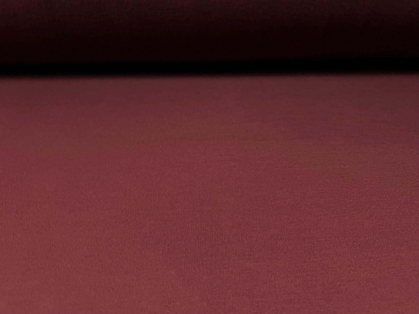 Soft handle loopback stretch spandex jersey fabric, per metre - plain - burgundy