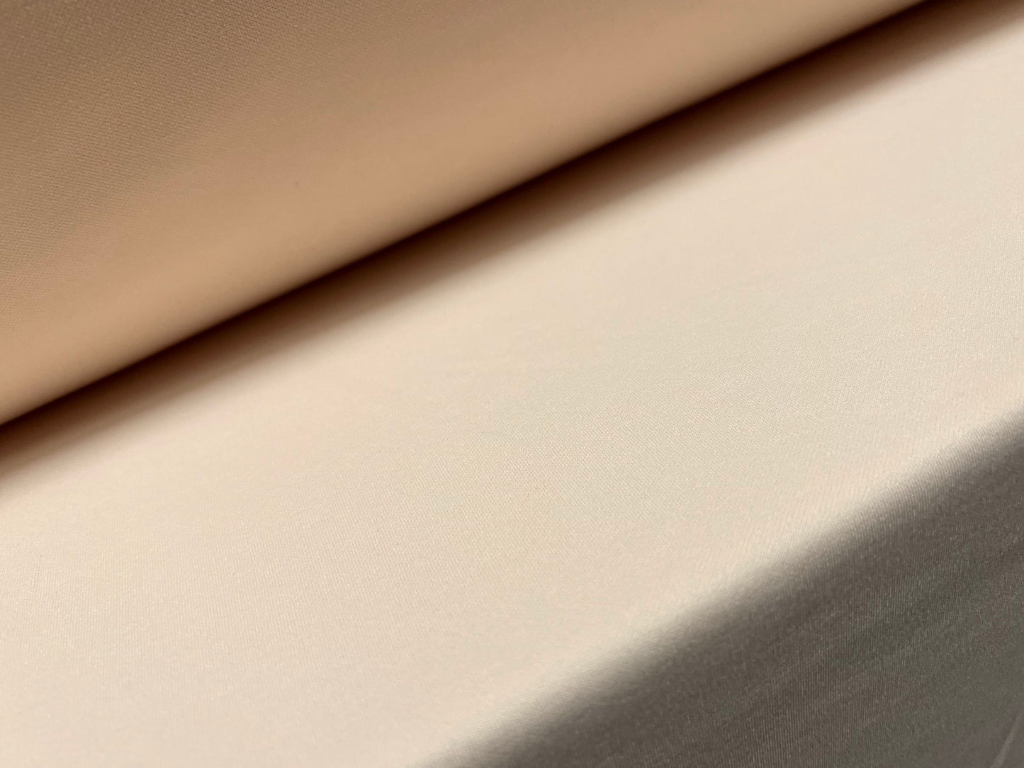 Scuba stretch spandex double jersey fabric, per metre - plain - blush