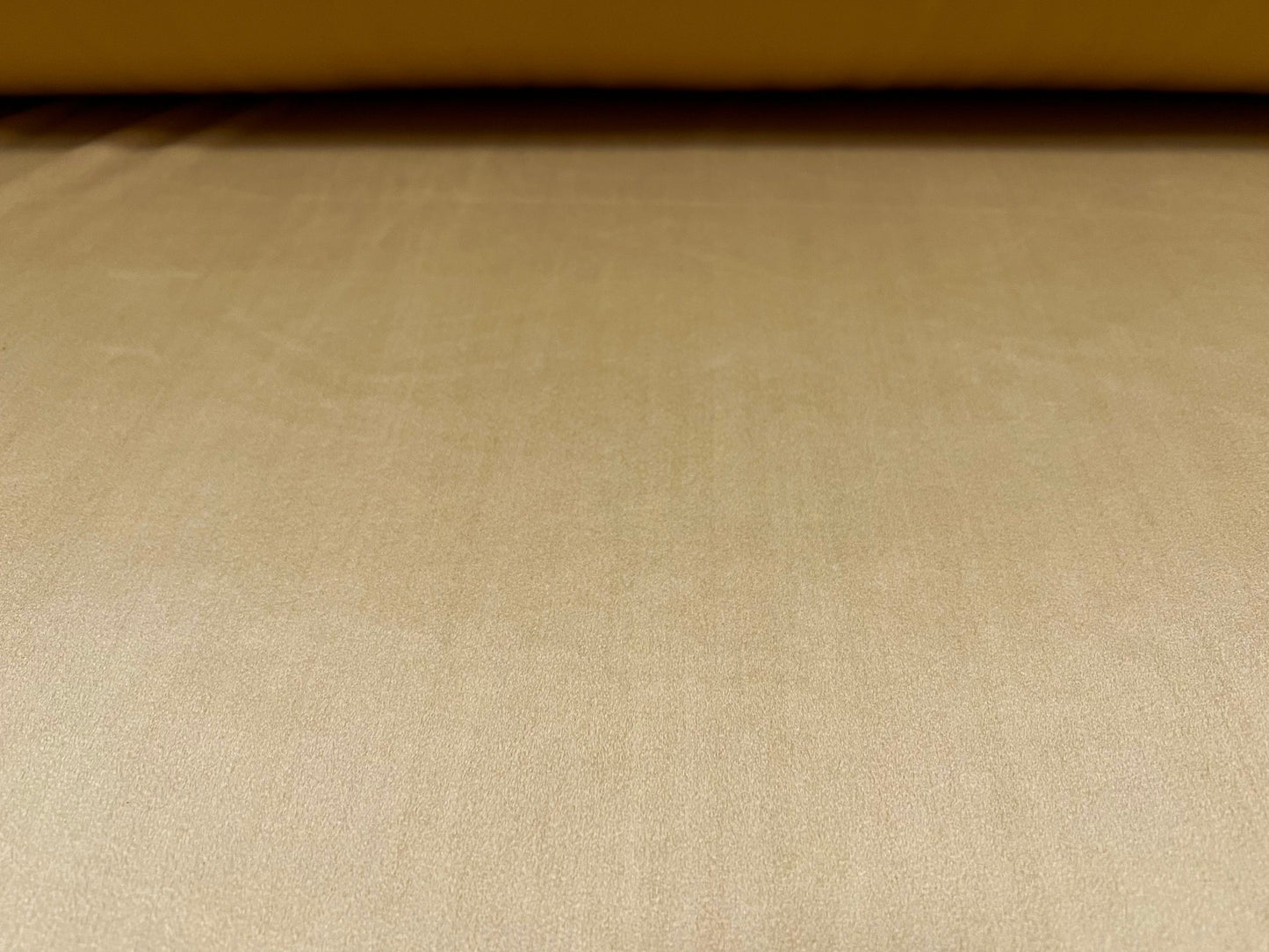 Faux suede stretch spandex jersey fabric, per metre - plain - golden tan