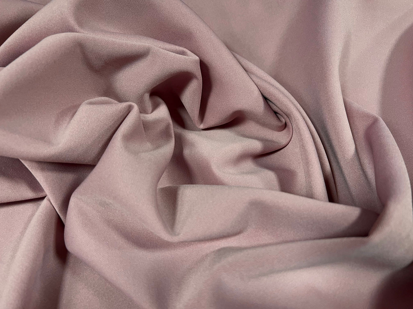 Scuba stretch neoprene style Spandex double jersey fashion fabric, per metre - plain - light mauve