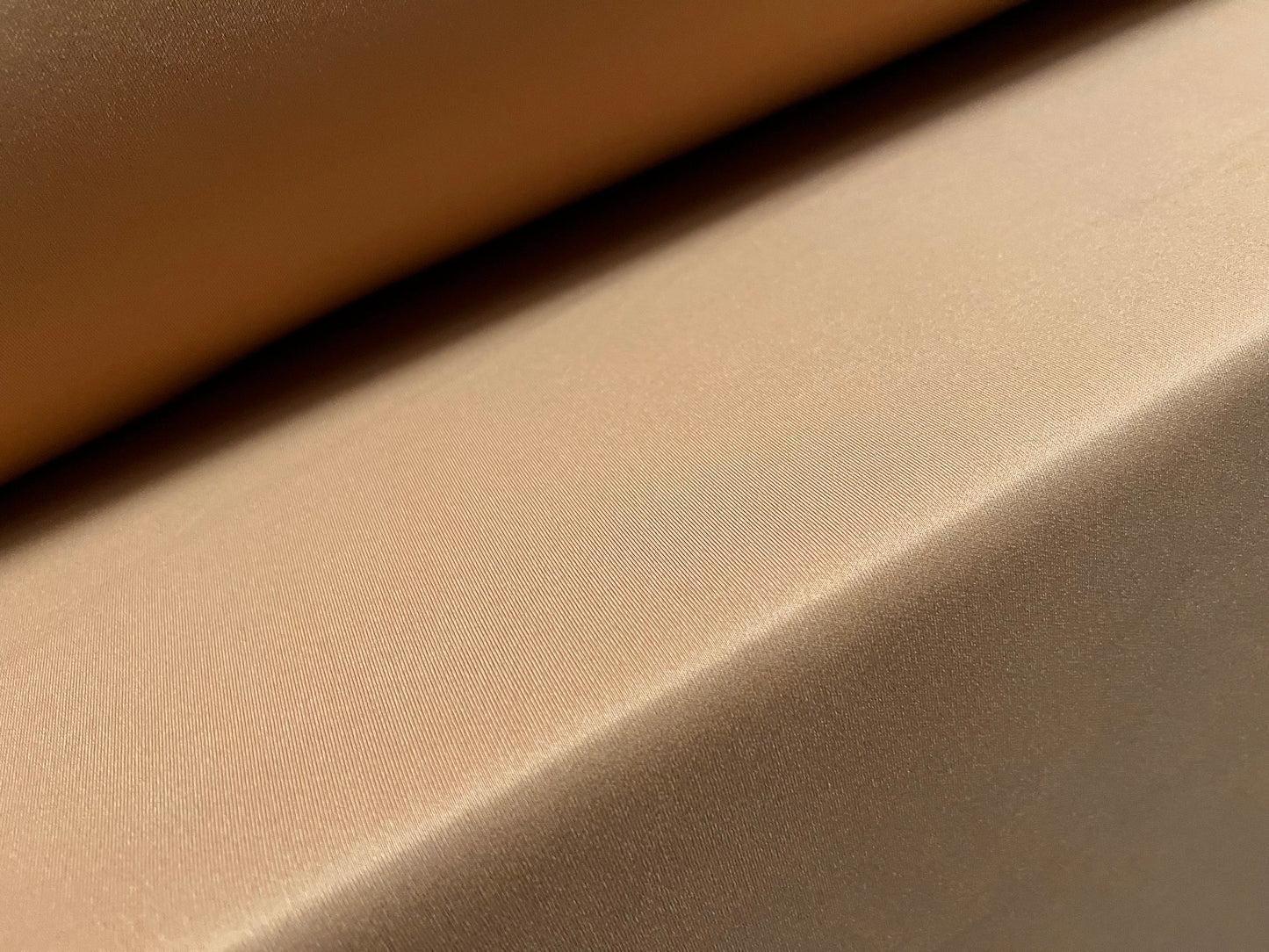 Scuba stretch neoprene style Spandex double jersey fashion fabric, per metre - plain - light brown