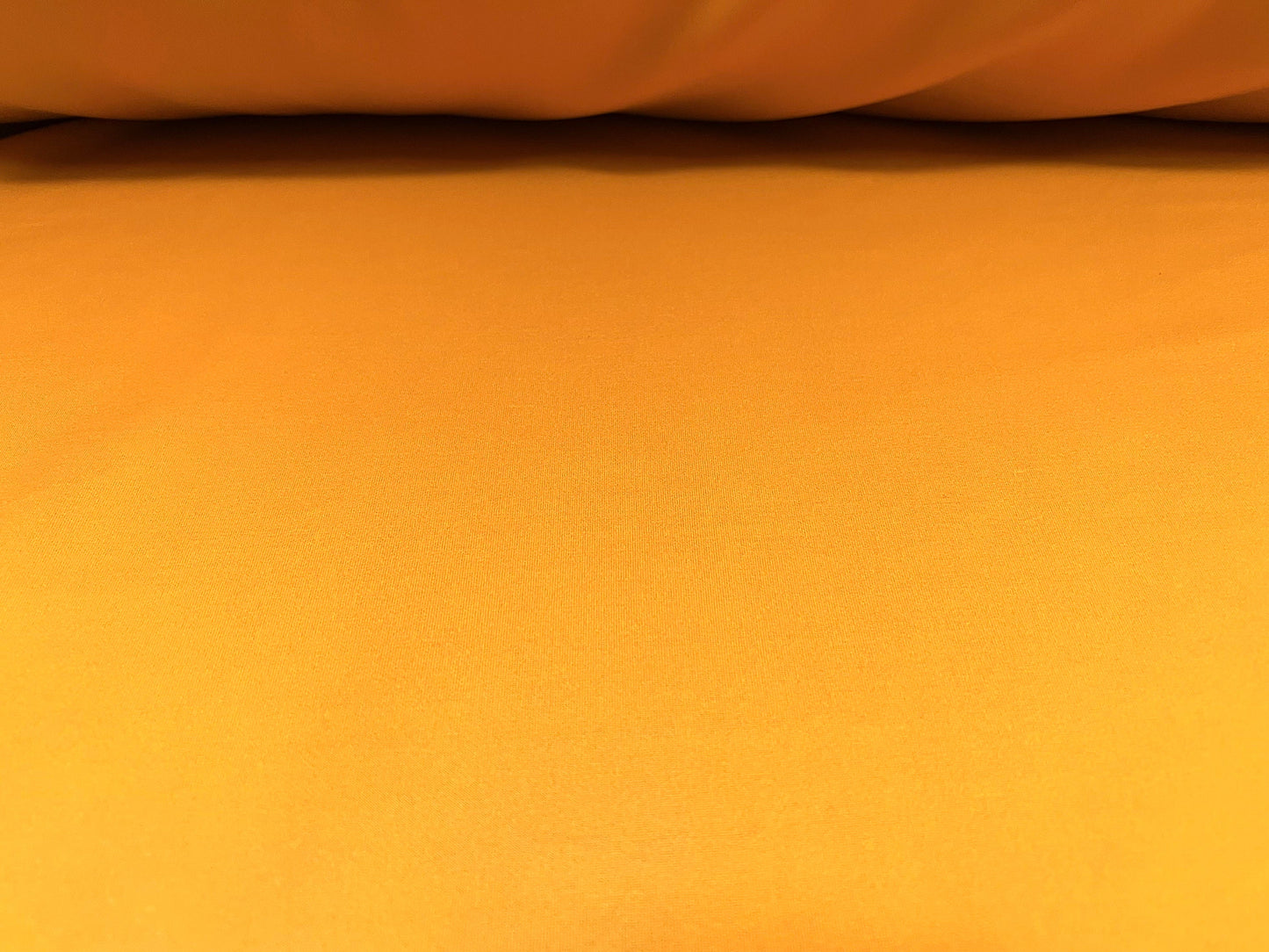 Scuba stretch neoprene style Spandex double jersey fashion fabric, per metre - plain - saffron
