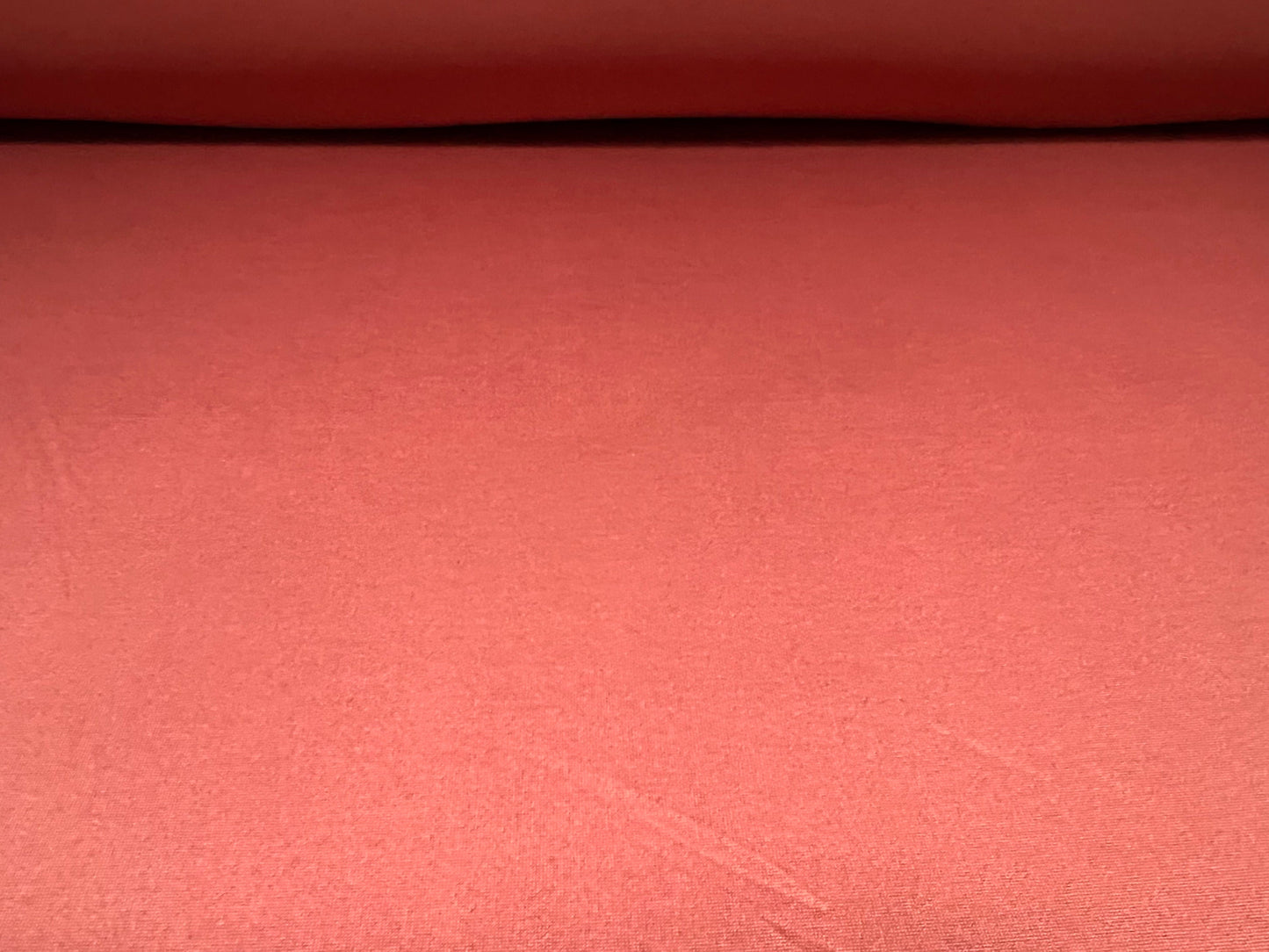 Soft touch stretch spandex single jersey dress fabric, per metre - plain - dark pink