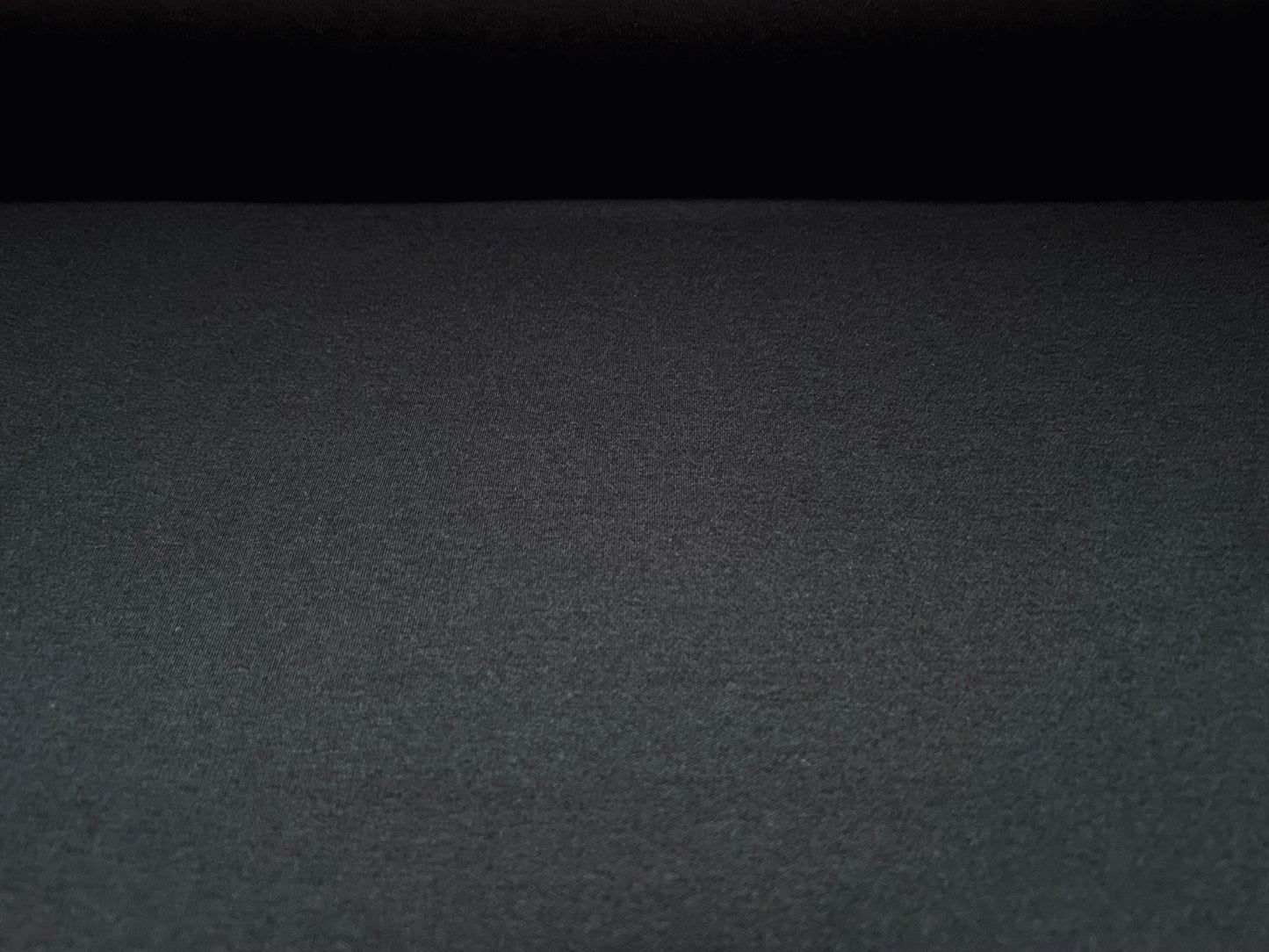 Cotton interlock soft jersey fabric, per metre - plain - black