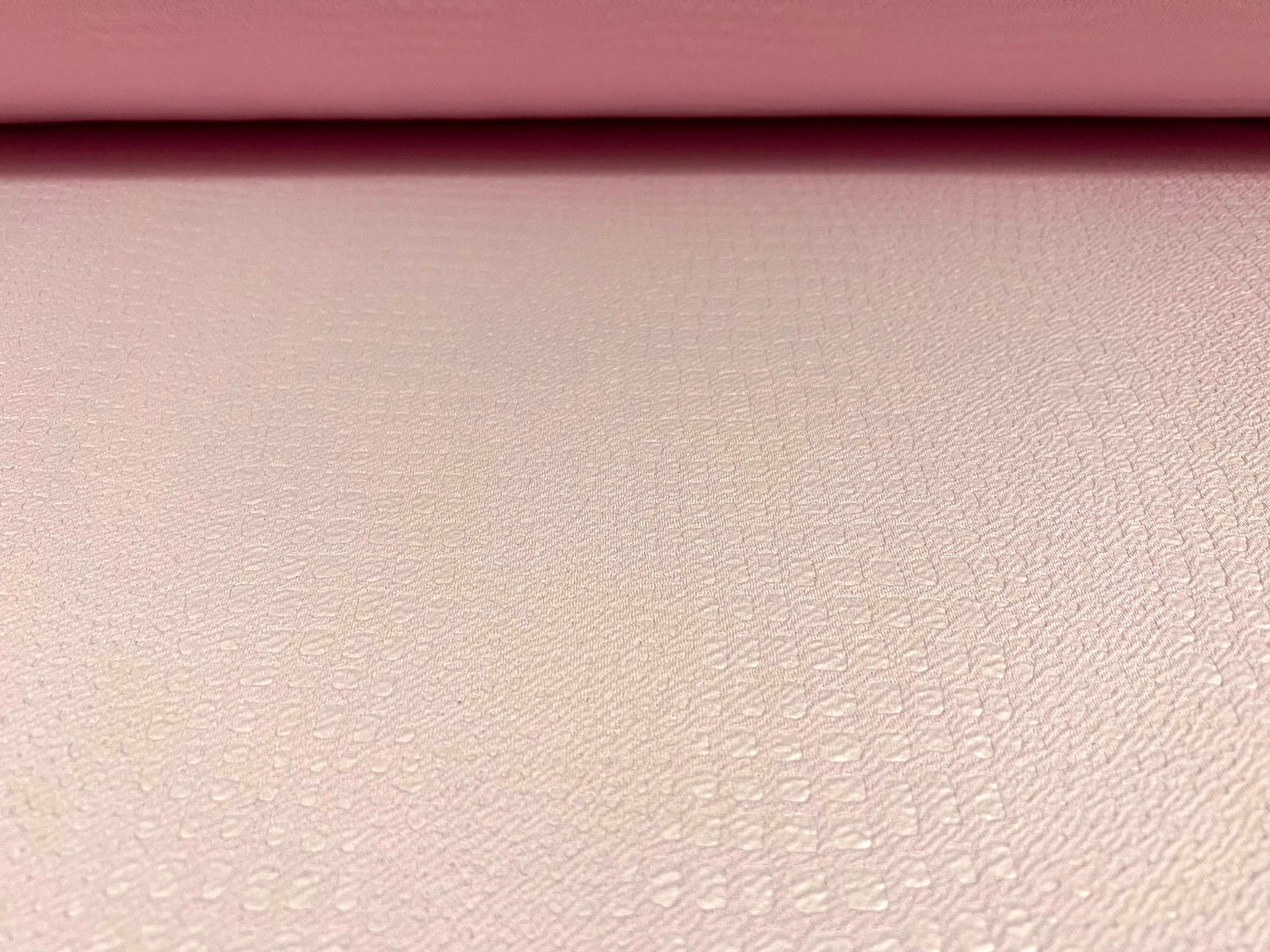 Textured Scuba neoprene style spandex jersey fabric, per metre - embossed crocodile design - pink