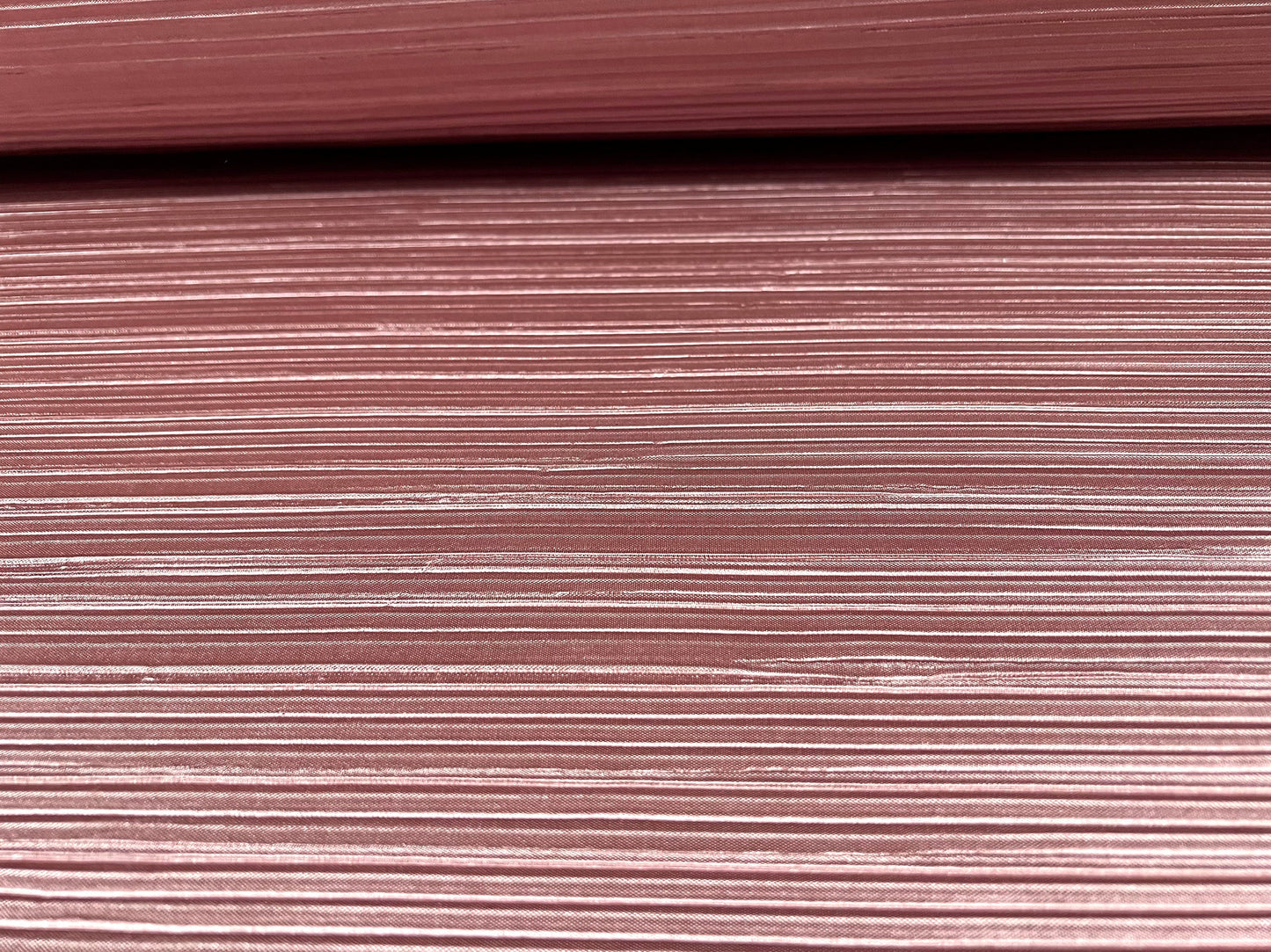 Plissé stretch spandex pleated satin dress fabric, per metre - plain - dusky pink