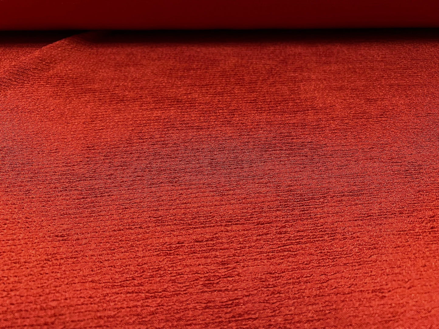 Ripple rib blister jacquard Stretch double jersey fabric, per metre - terracotta