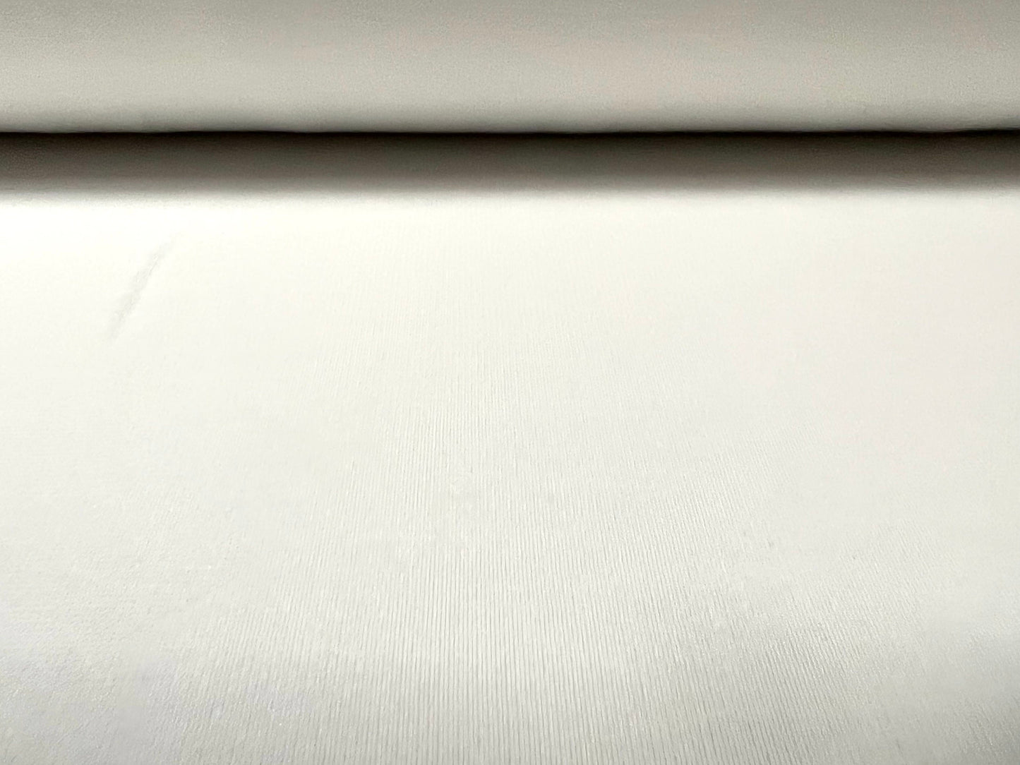 Superfine Ottoman rib Stretch spandex jersey fabric , per metre - Plain - white