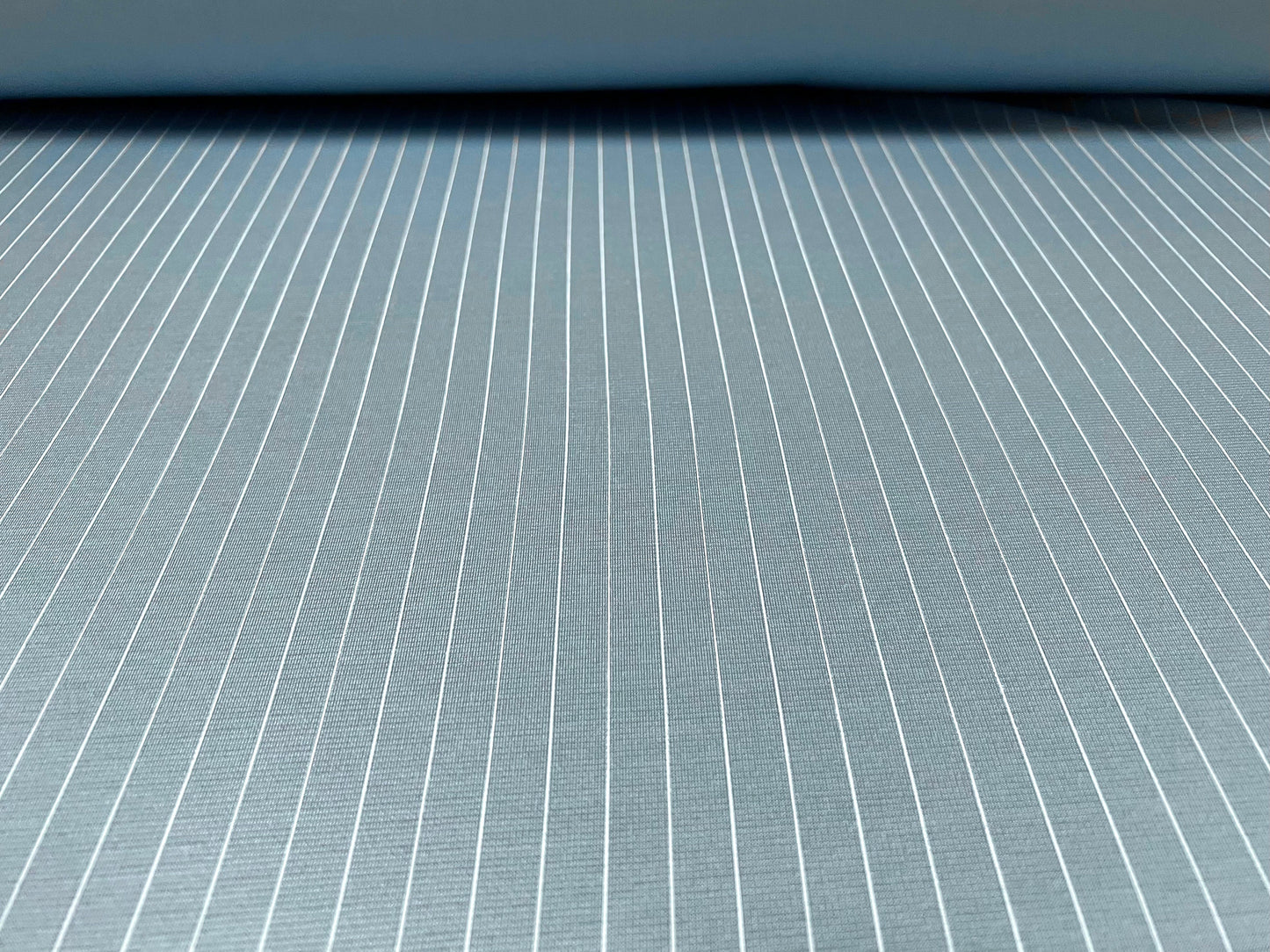 Ponte Roma double jersey knit stretch fabric, per metre - pinstripe - Sky blue