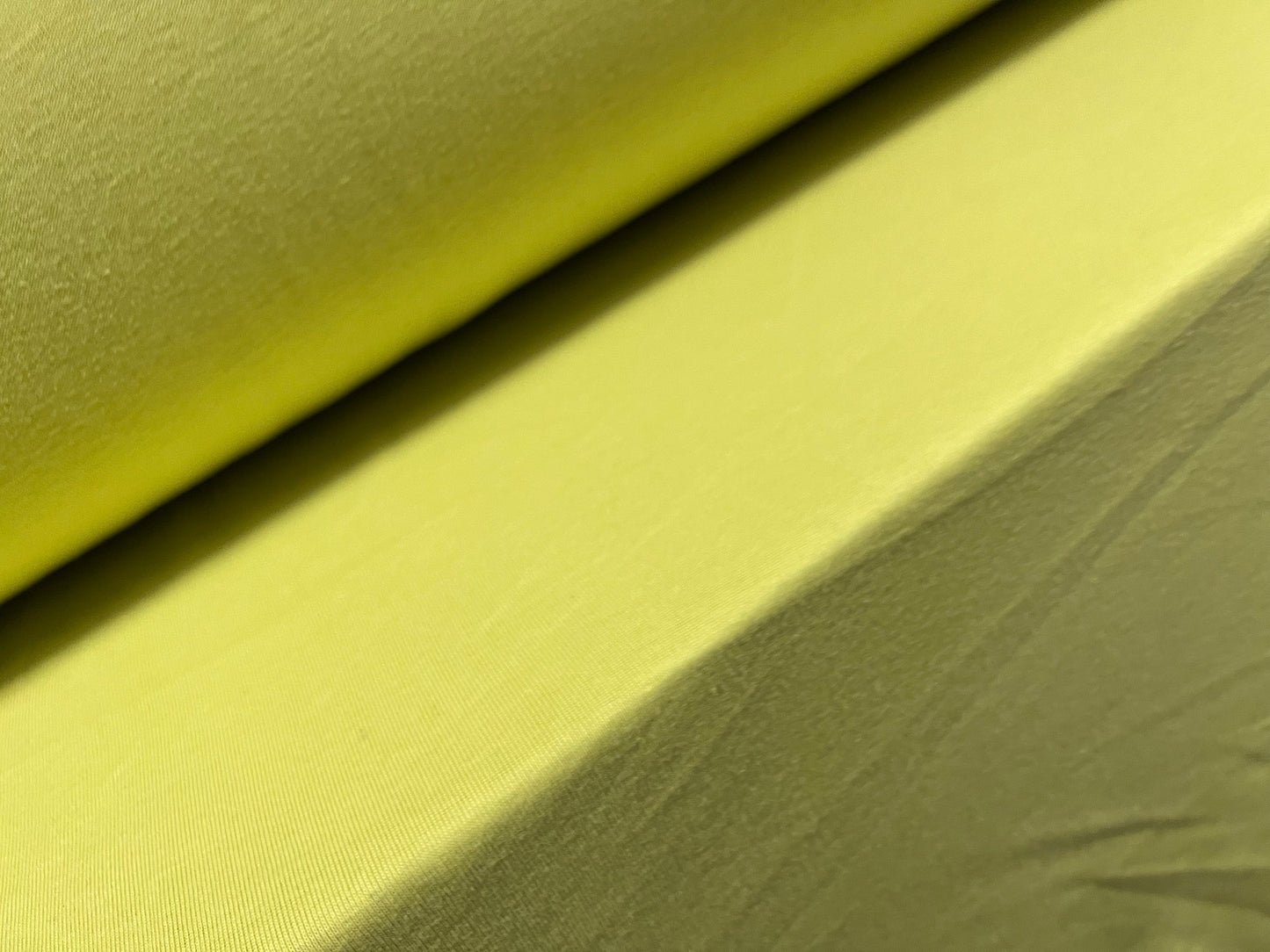 Cotton interlock soft jersey fabric, per metre - plain - lime