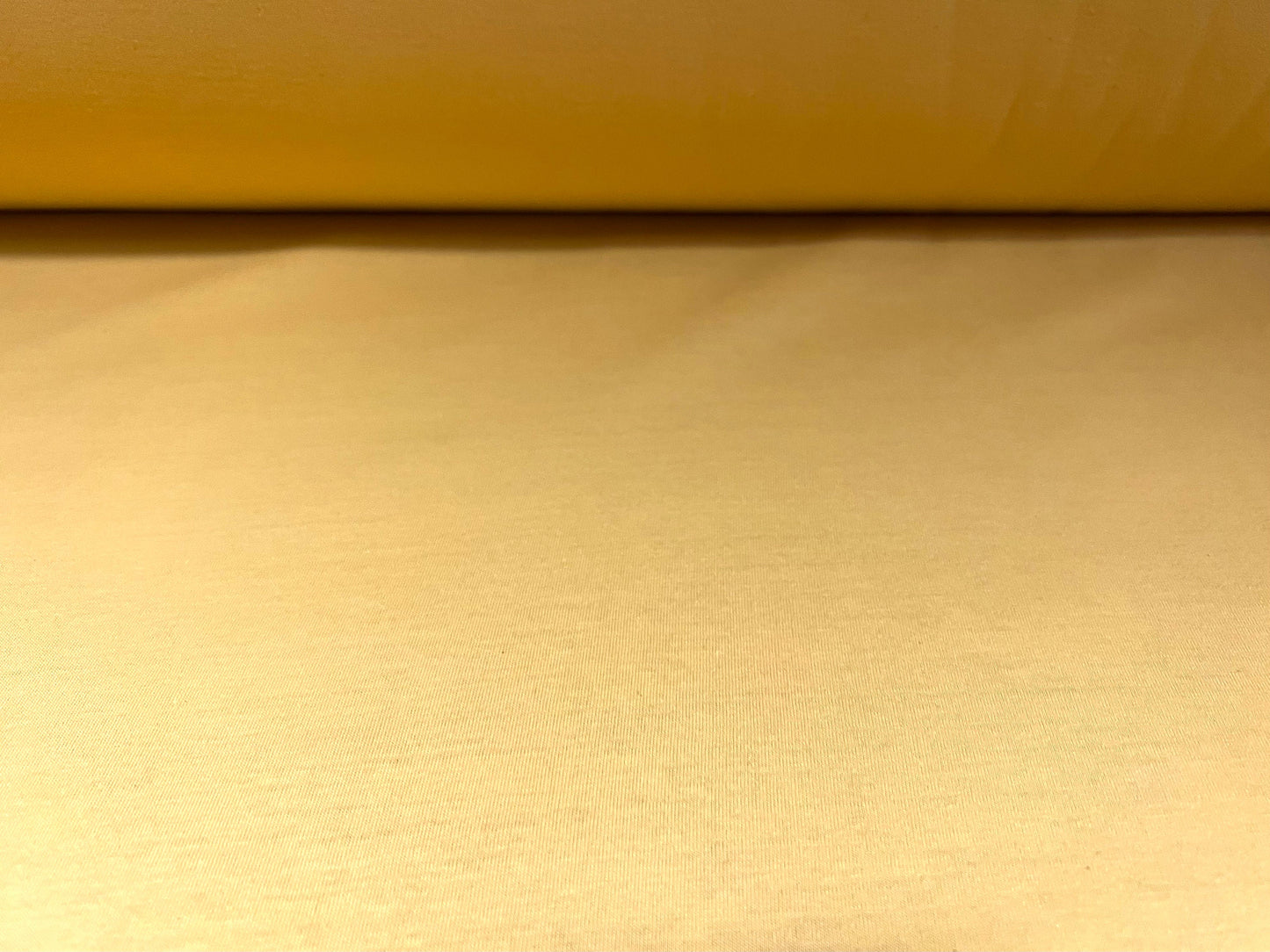 Cotton single jersey t shirt fabric, per metre - plain - banana yellow