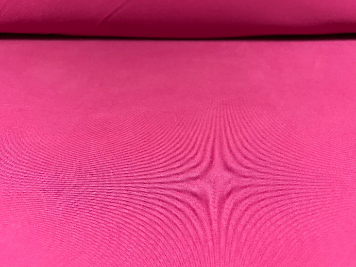 Powder touch single jersey dress fabric with comfort stretch, per metre - plain - fuchsia