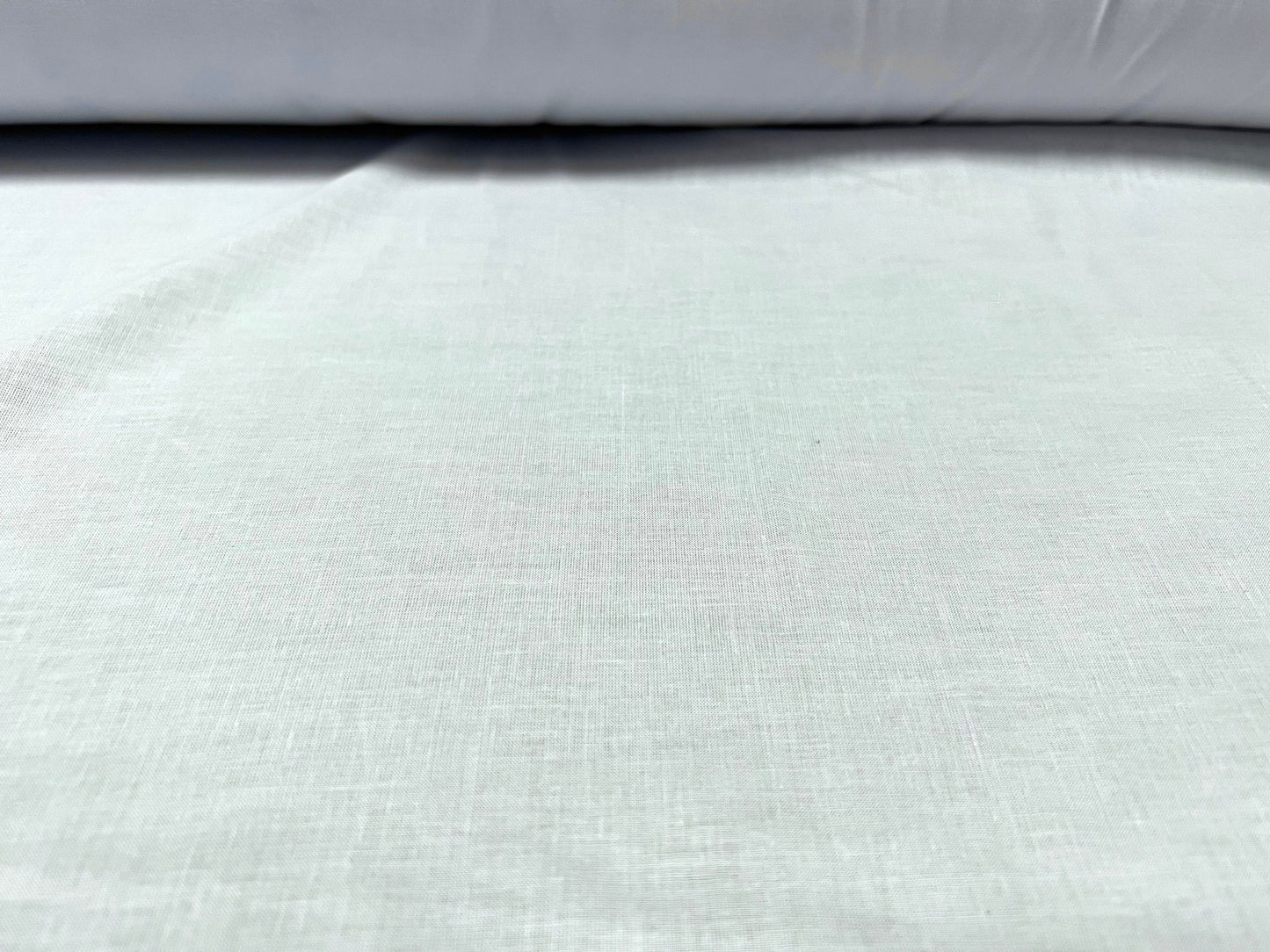 Cotton lawn woven shirt weight fabric, per metre - plain - pale blue