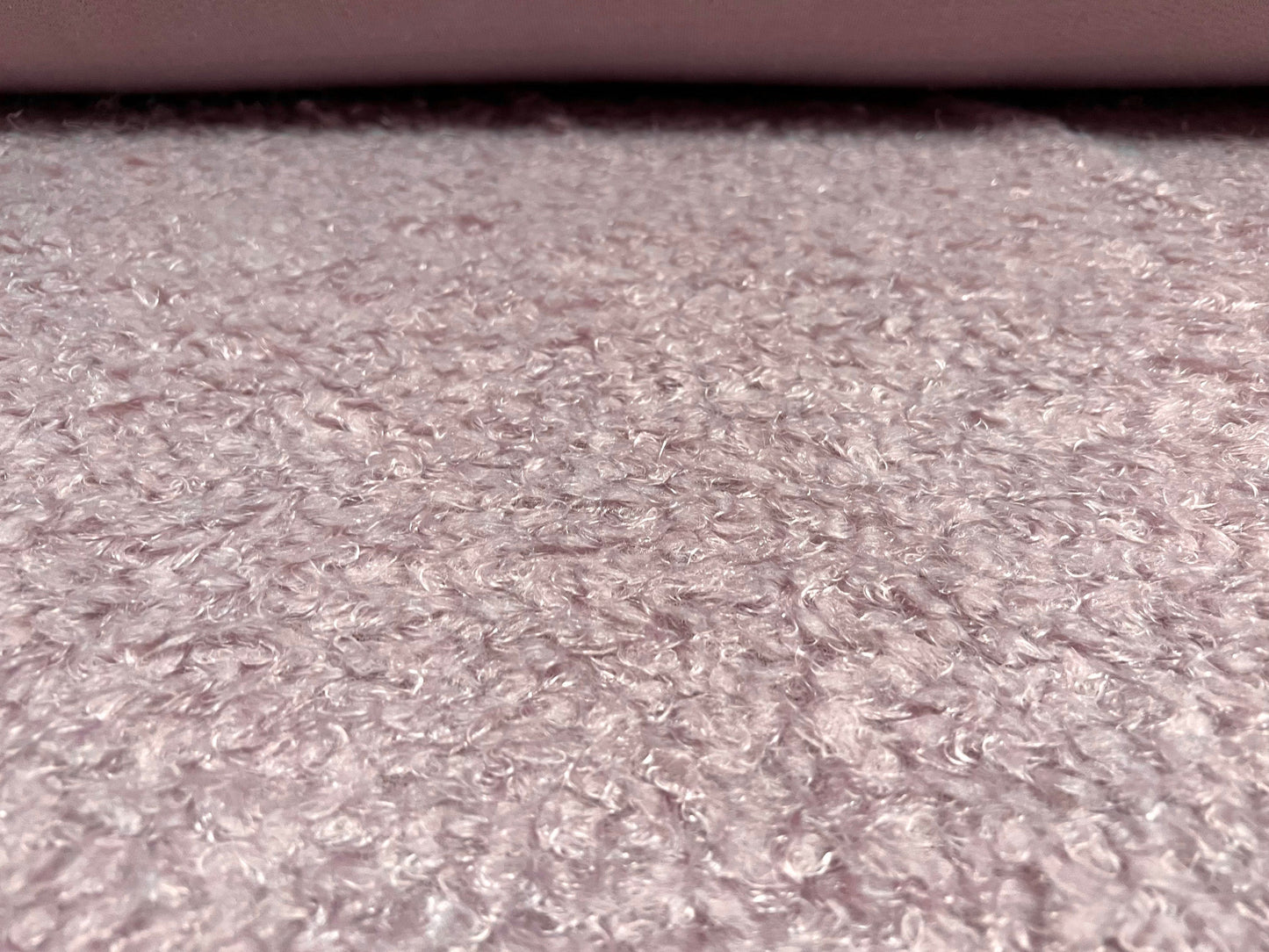 Super soft Poodle faux fur fleeceFabric, per Metre - plain - lilac