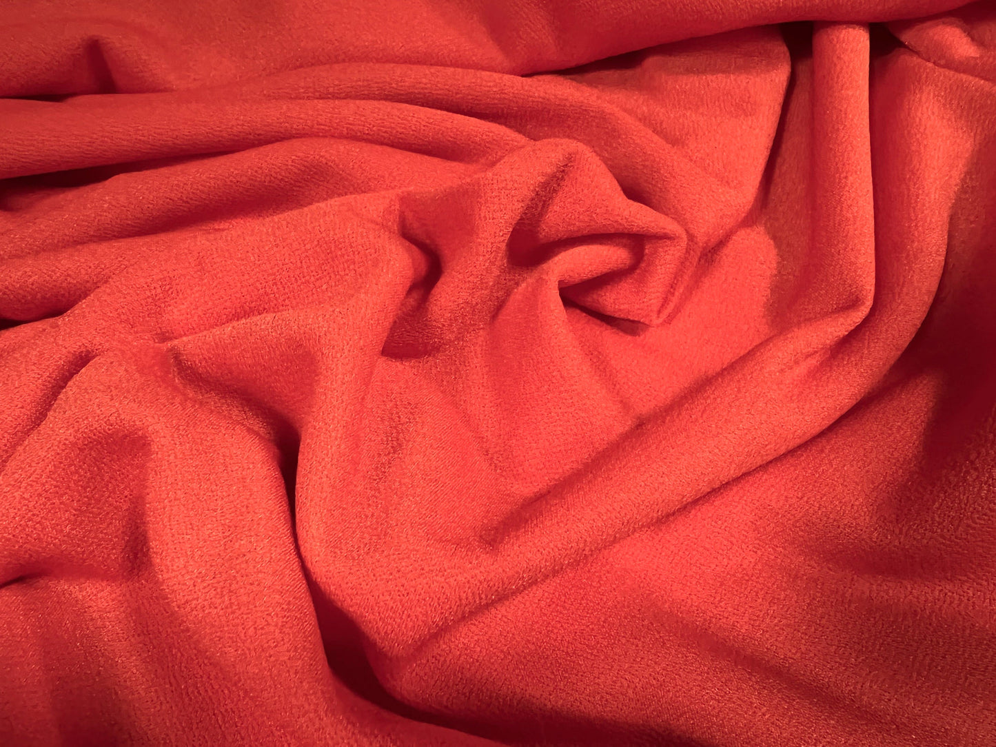 Valentino crepe spandex jersey fabric - similar to scuba - per metre - orange