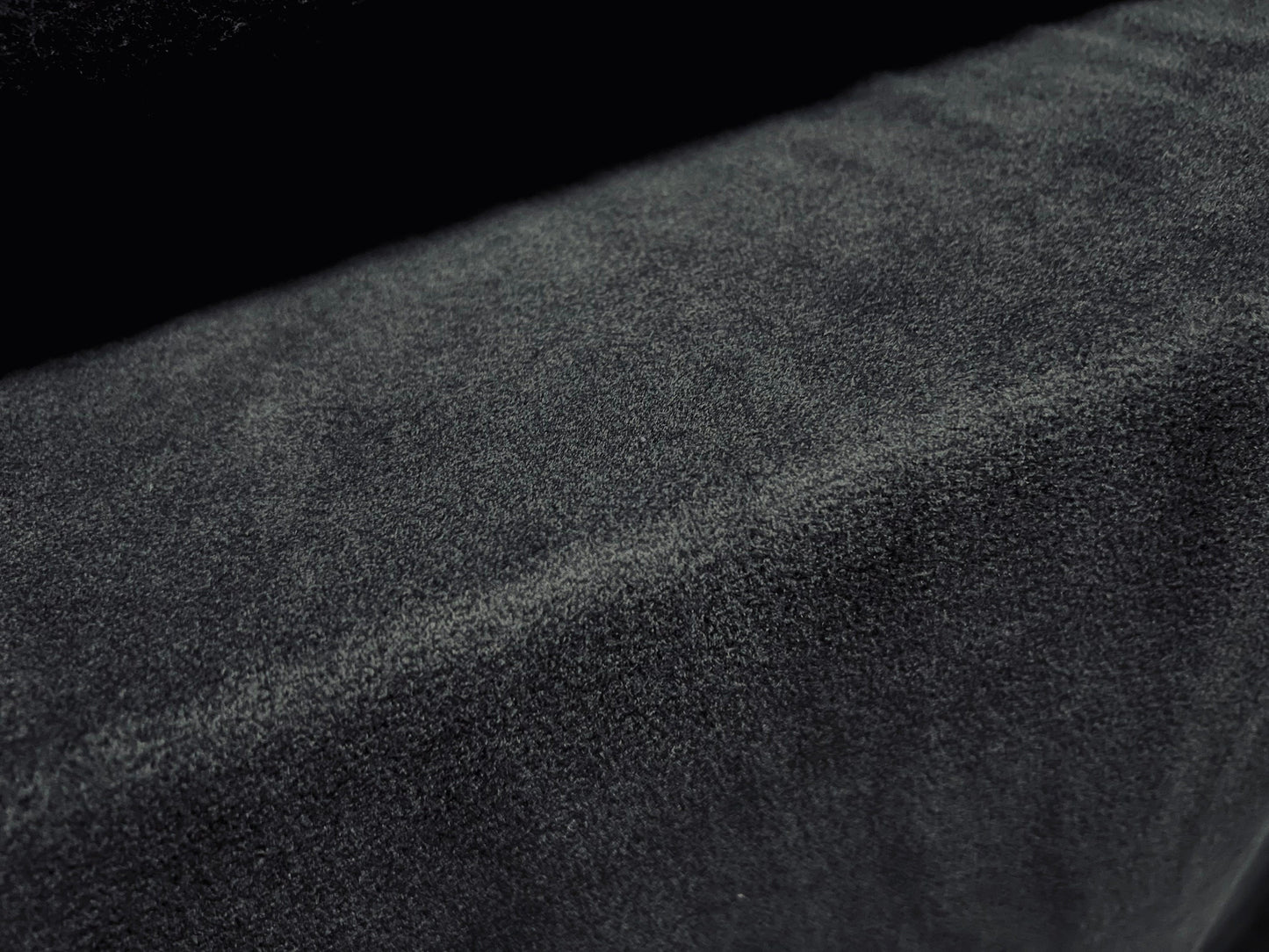 Heavyweight, super soft lambskin polar fleece fabric, per metre - plain - black