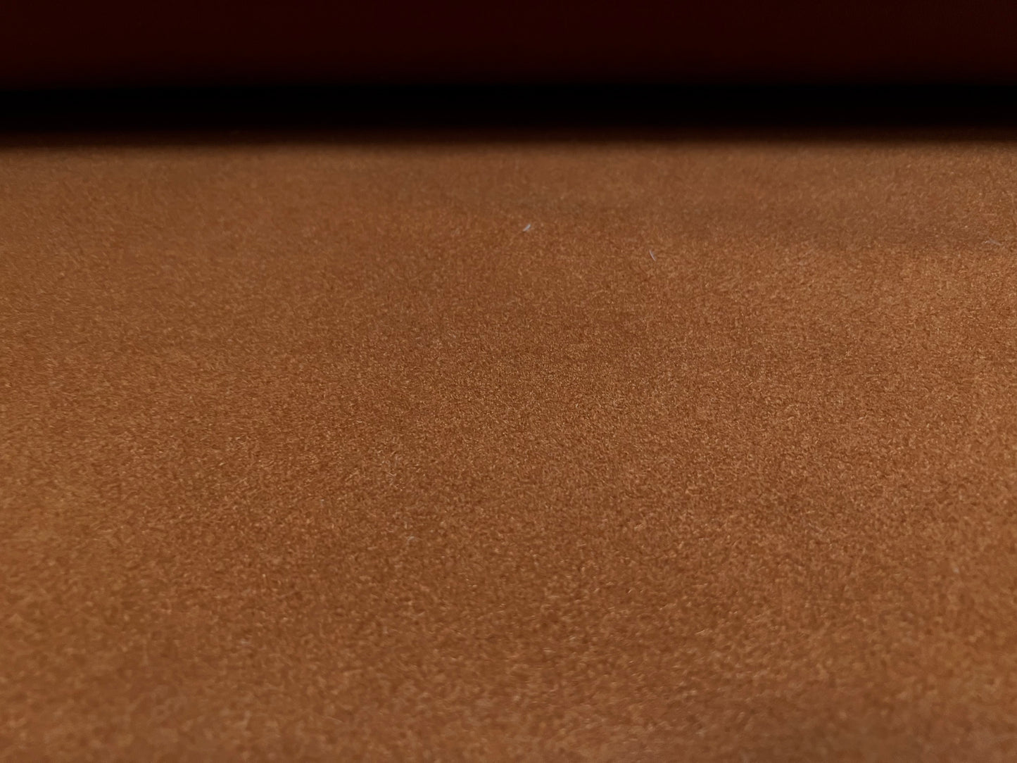 Vegan wool heavyweight flannel fabric, per metre - plain - cinnamon brown