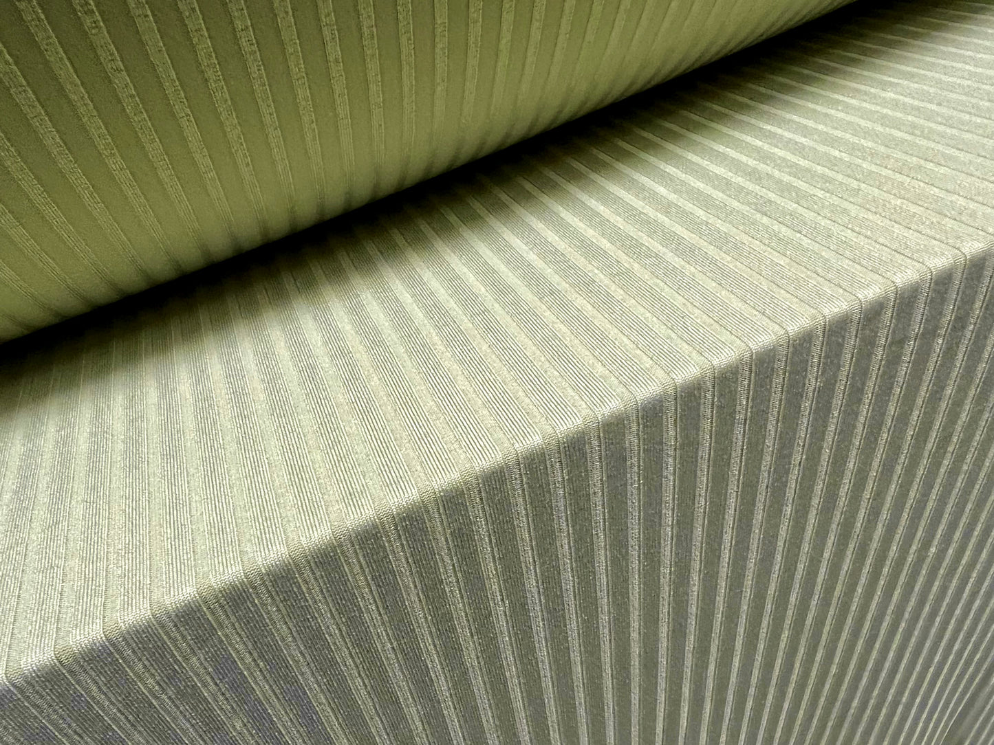 Stretch spandex rib jersey knit fabric, per metre - plain - mountain sage