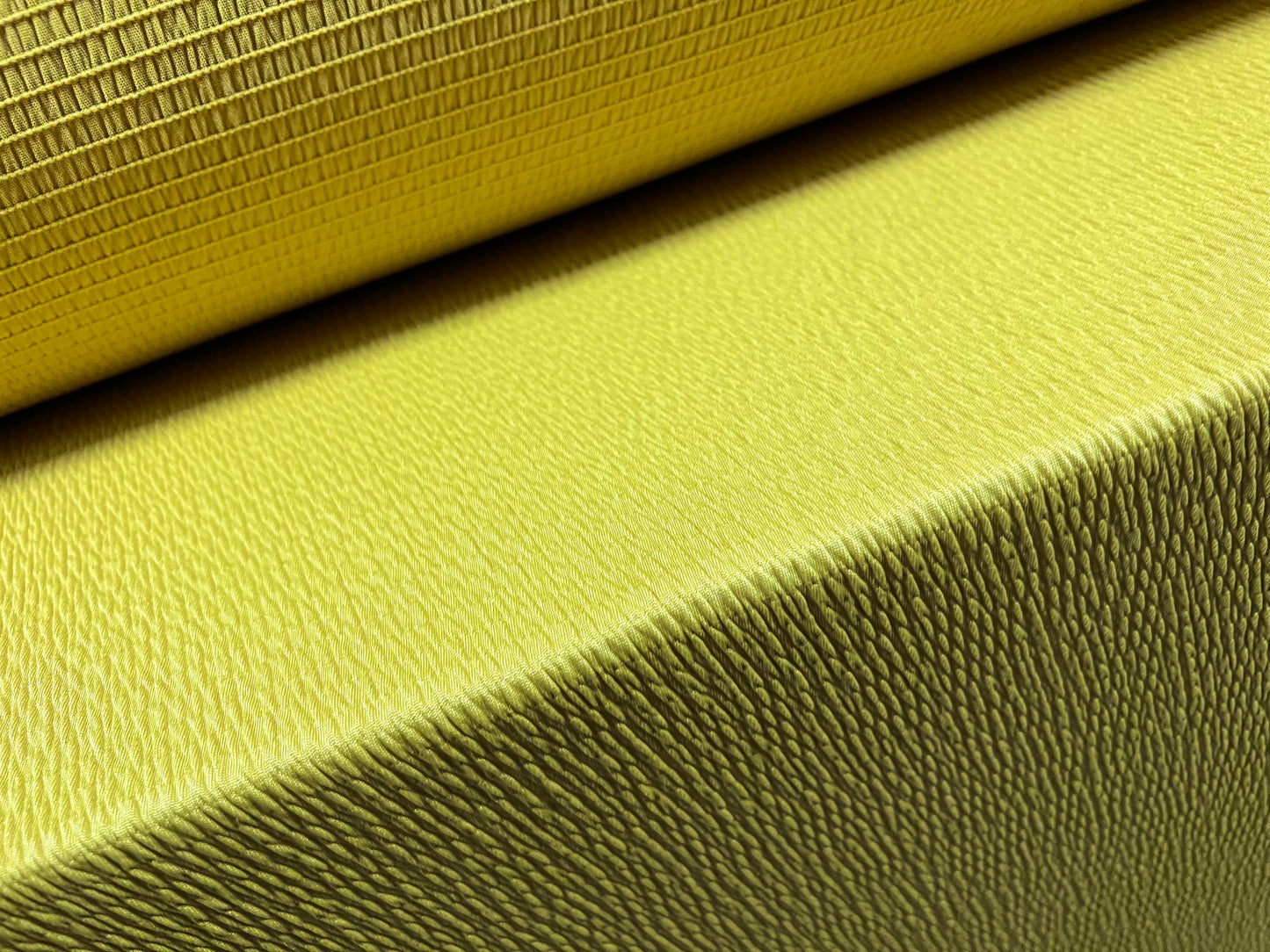 Sheared bodycon stretch spandex jersey fabric, per metre - plain - chartreuse