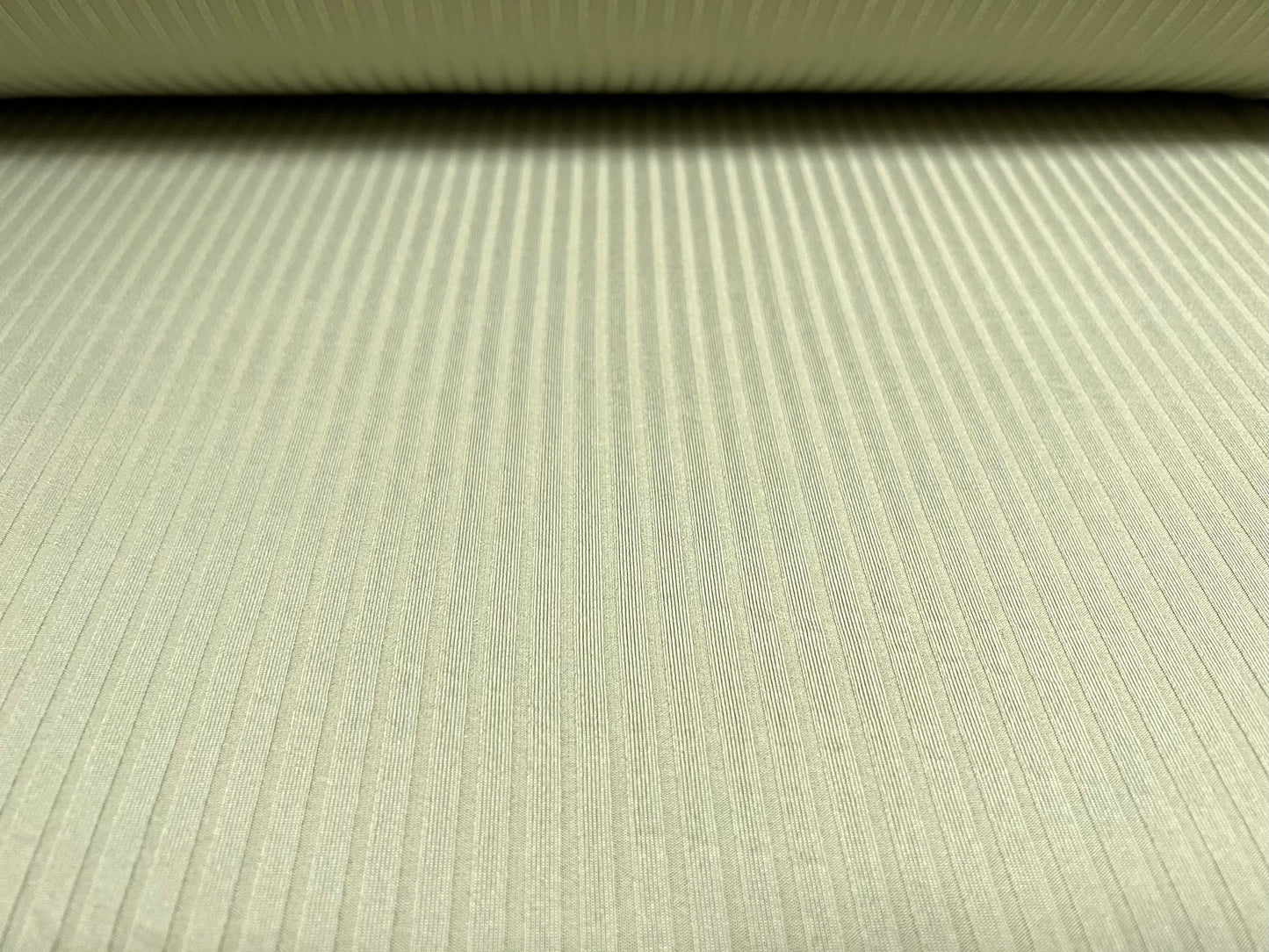Stretch spandex rib jersey knit fabric, per metre - plain - mountain sage