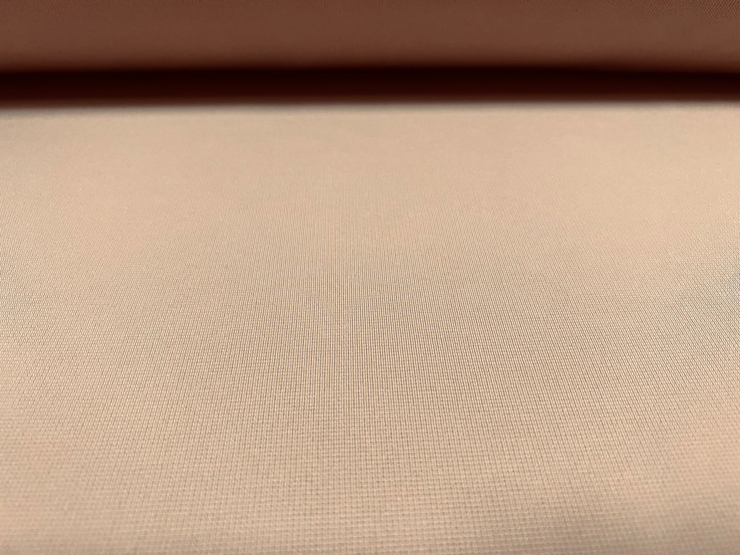 Ottoman fine rib stretch spandex jersey fabric, per metre - plain - nude