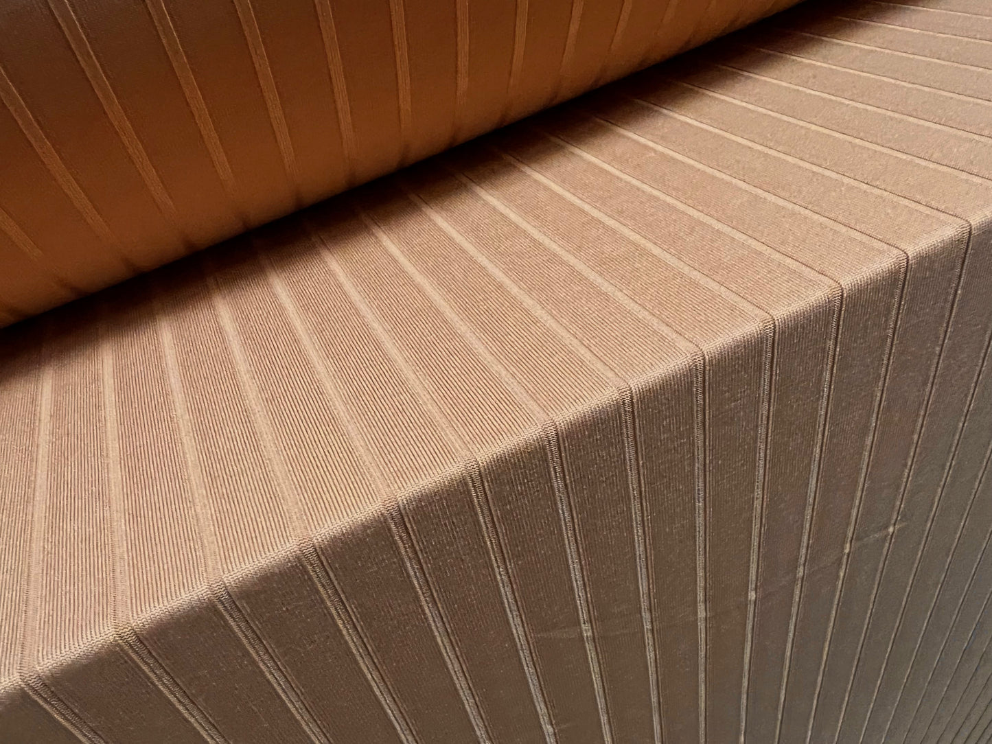Soft Spandex stretch rib jersey fabric, per metre - plain - toasted nut