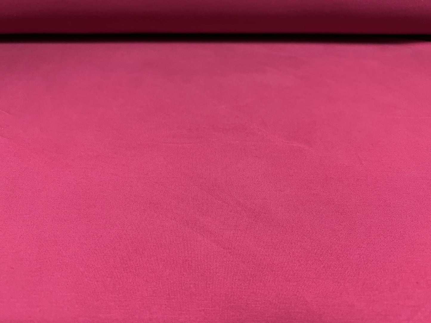 Powder touch single jersey dress fabric with comfort stretch, per metre - plain - dark rose pink
