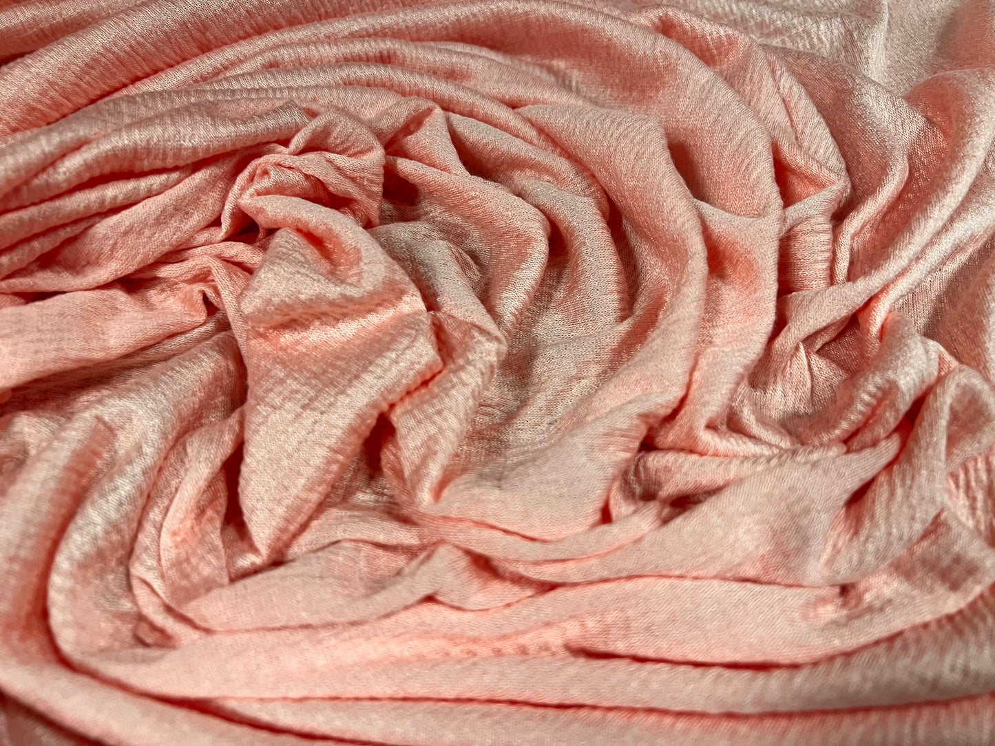 Cheesecloth single jersey fashion fabric, per metre - plain - baby pink