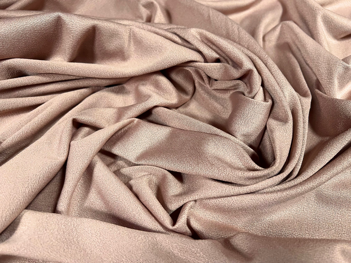 Spandex crepe stretch single jersey fabric, per metre - plain - nude