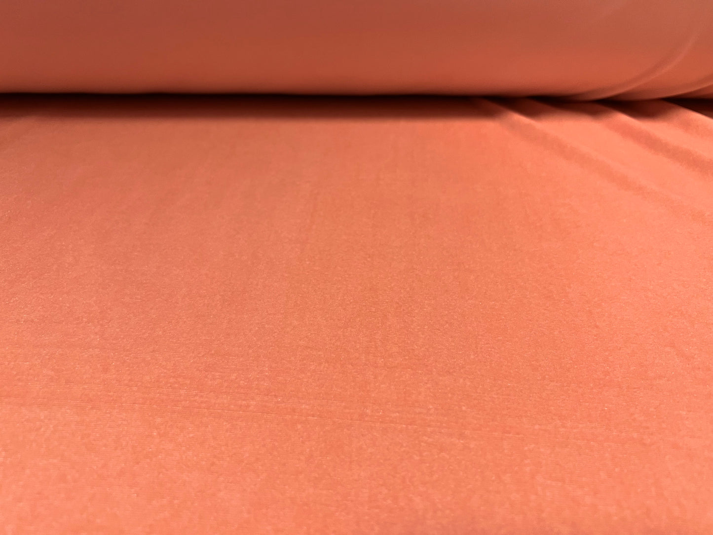 Spandex velvet stretch dress fabric, per metre - plain - peach pink