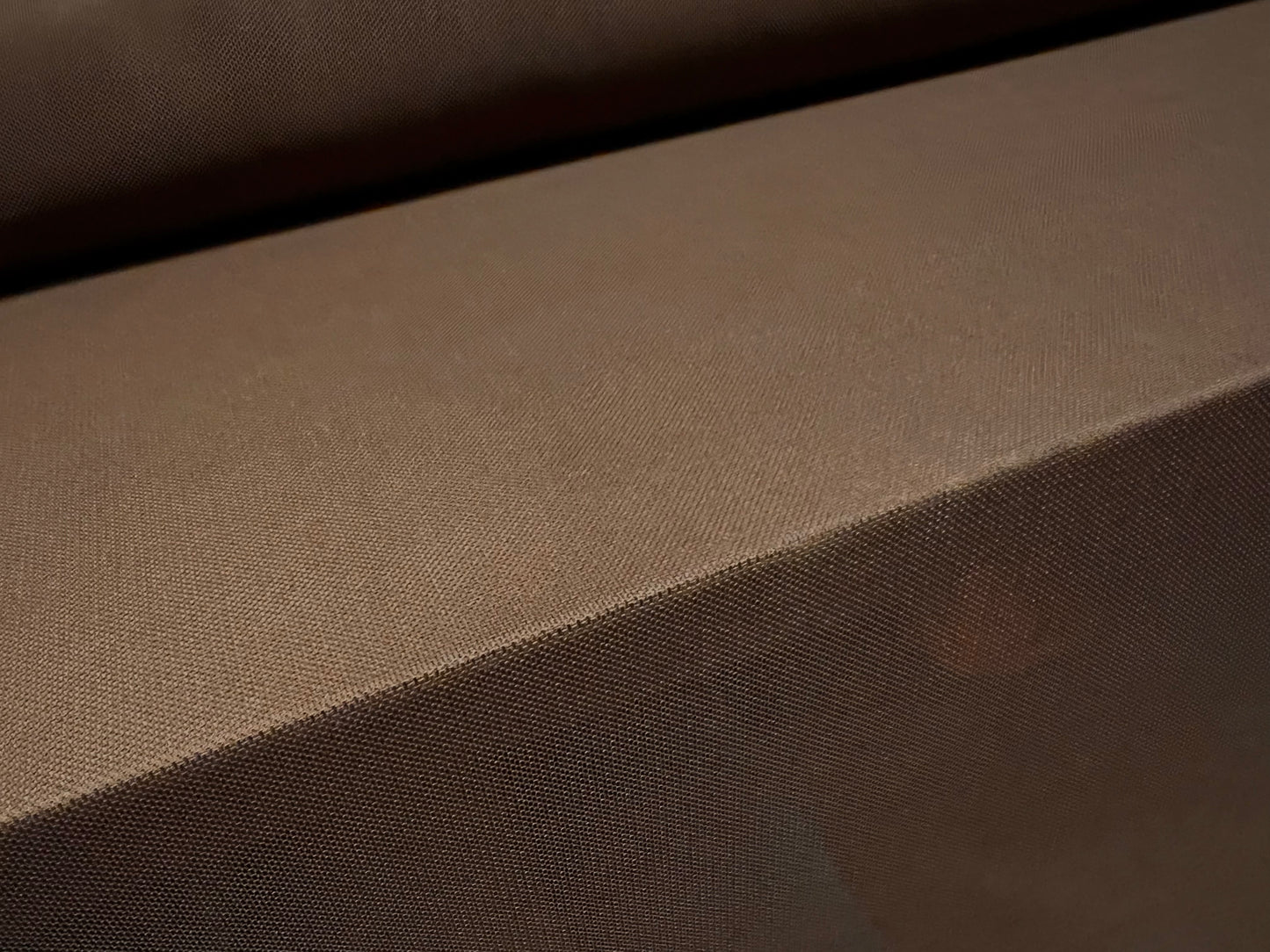 Power mesh net stretch spandex fabric, per metre - Plain - chocolate brown