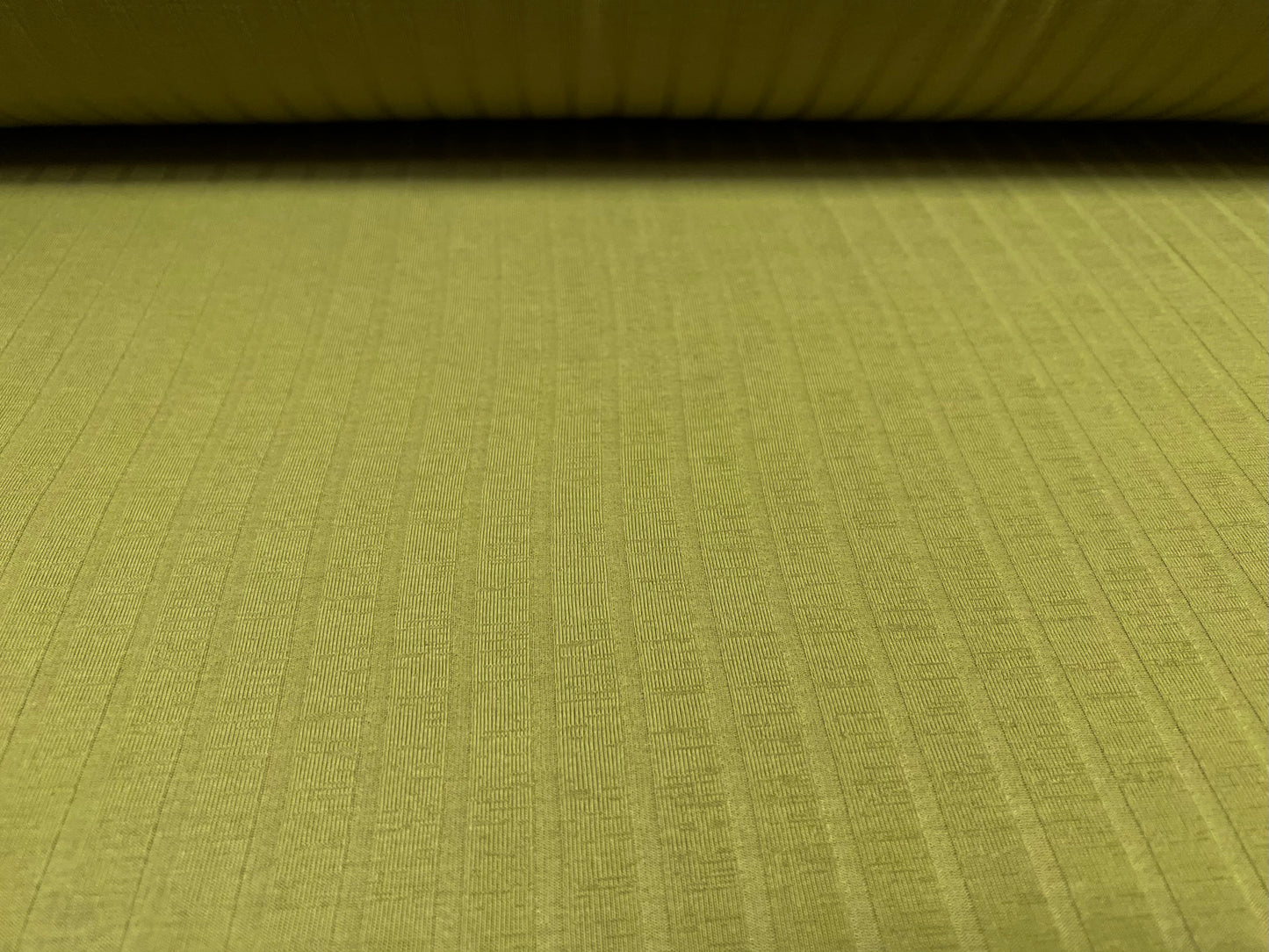 Soft Spandex stretch rib jersey fabric, per metre - plain - light khaki green