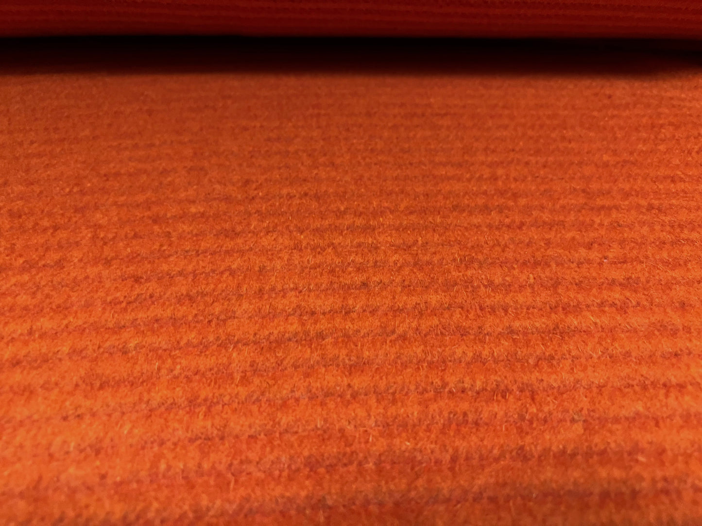 Heavyweight wool jumbo cord mouflon fabric, per metre - plain - terracotta