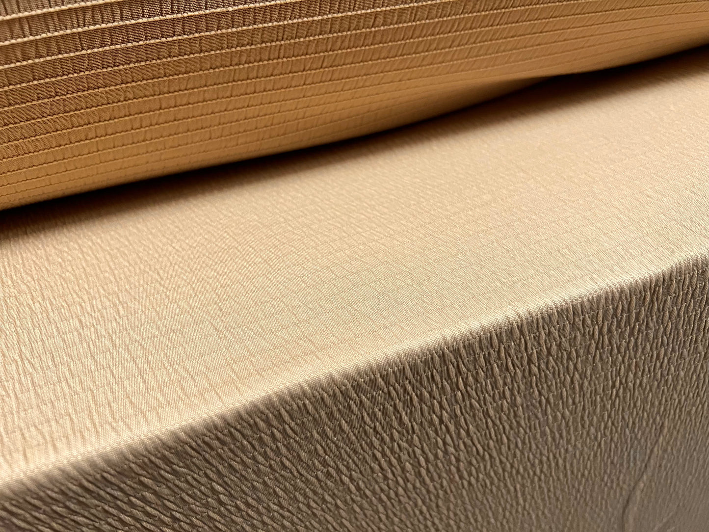 Sheared bodycon stretch spandex jersey fabric, per metre - plain - beige