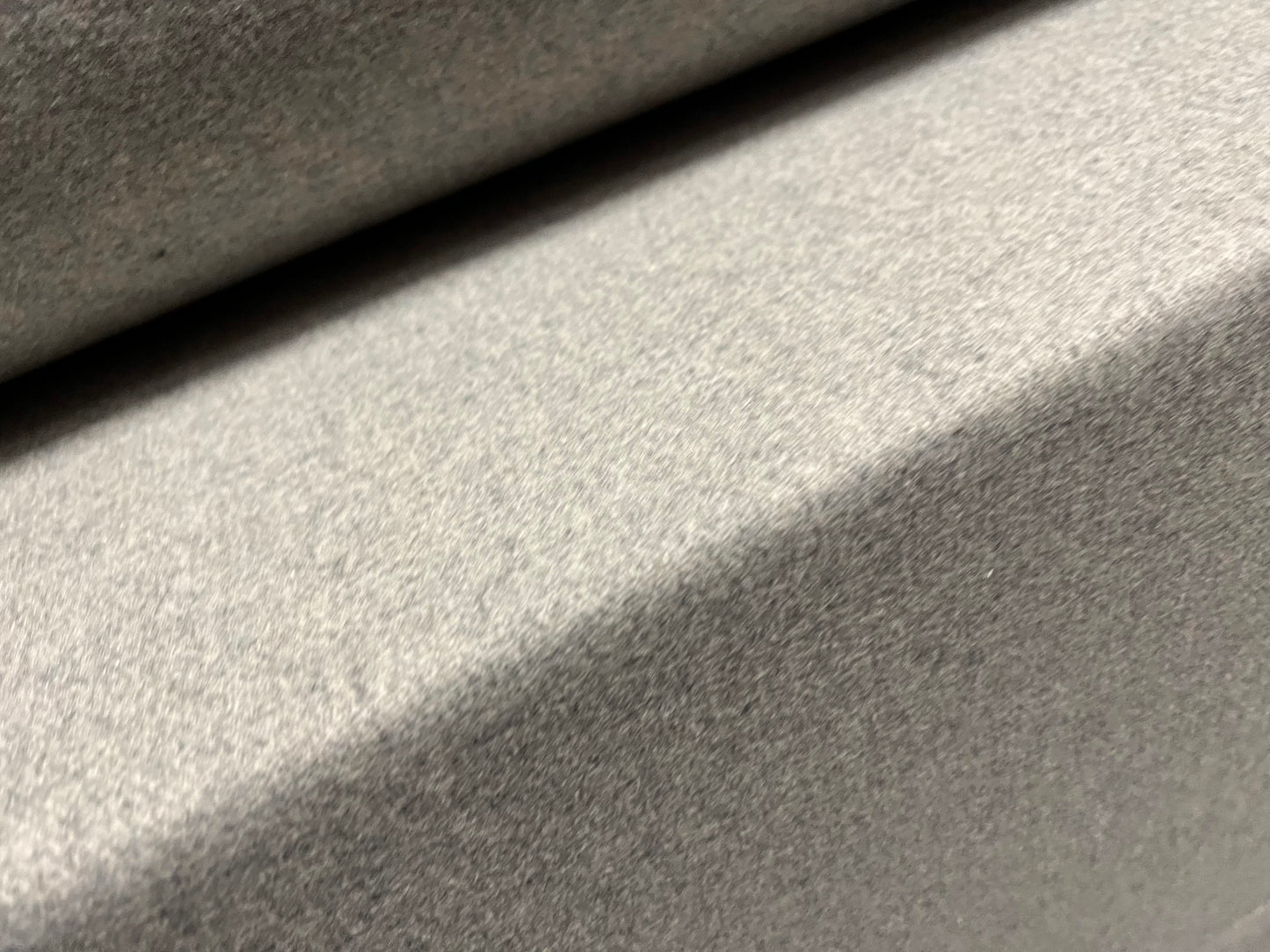 Wool blend flannel coat jacket fabric, per metre - plain - light grey