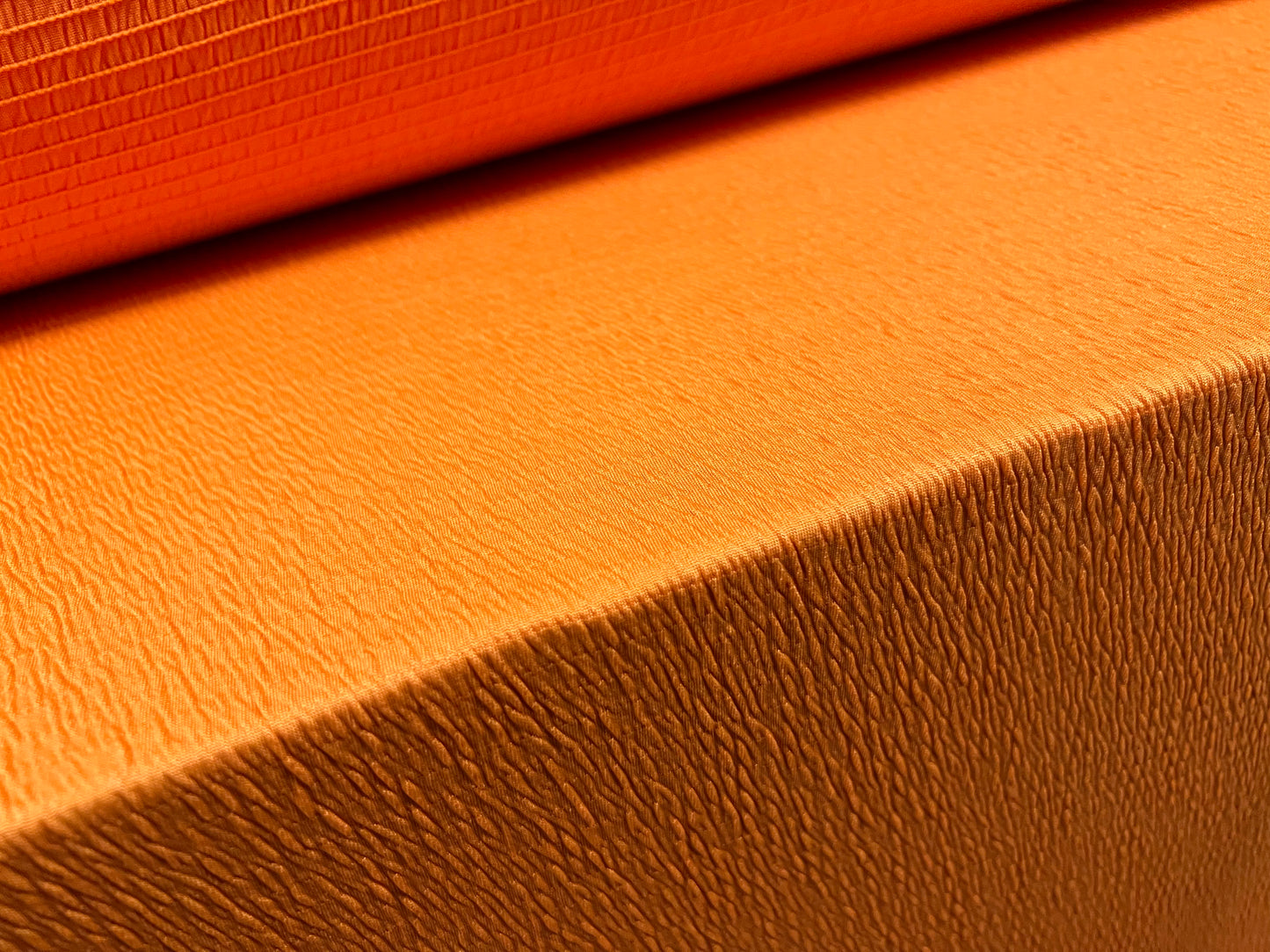 Sheared bodycon stretch spandex jersey fabric, per metre - plain - orange