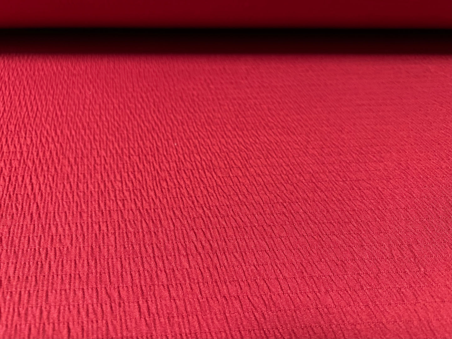 Sheared bodycon stretch spandex jersey fabric, per metre - plain - winter red