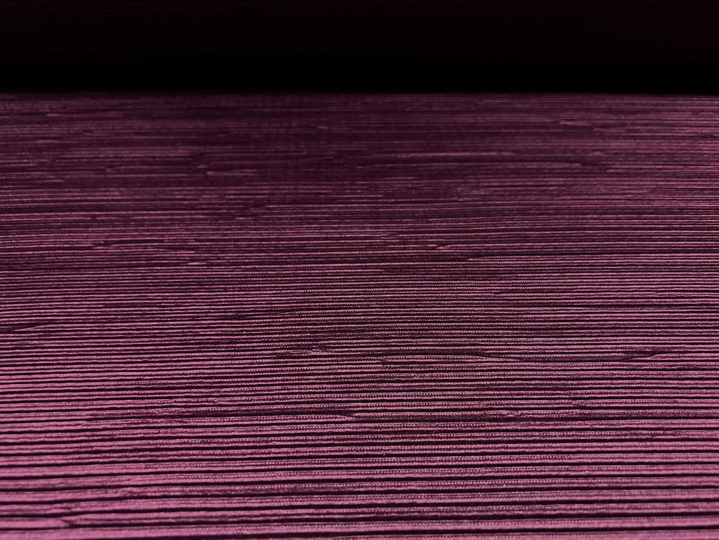 Fine Plissé pleated satin dress fabric, per metre - plain - damson