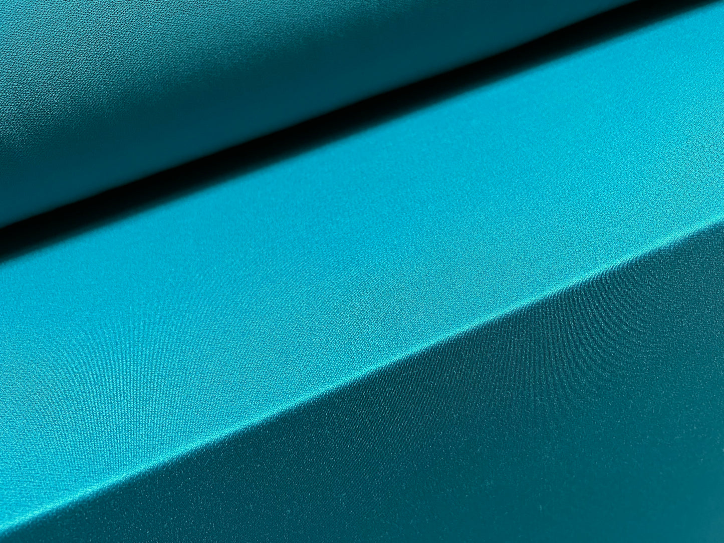 Spandex crepe stretch single jersey fabric, per metre - plain - teal
