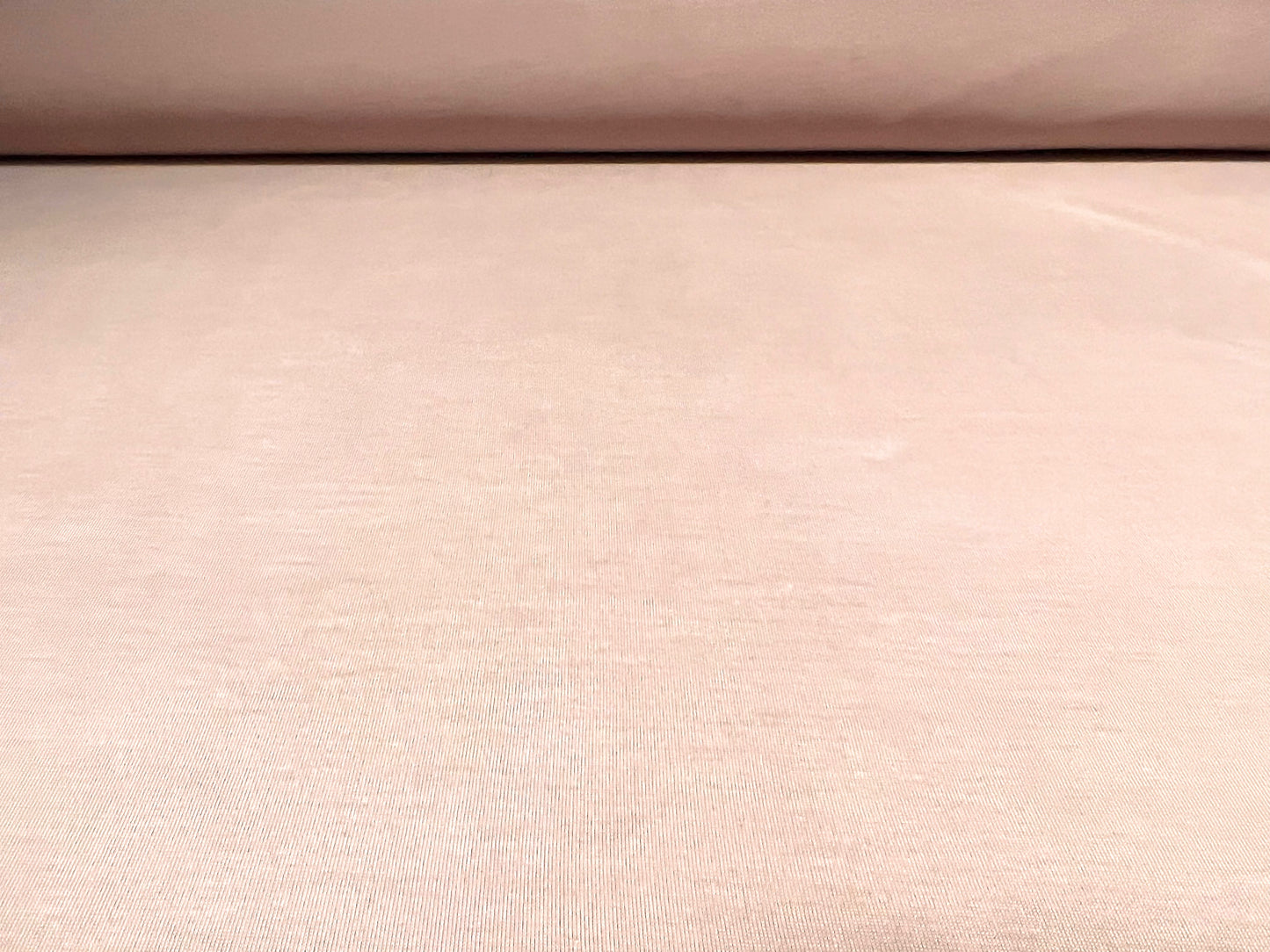 Powder touch single jersey dress fabric with comfort stretch, per metre - plain - pale rose