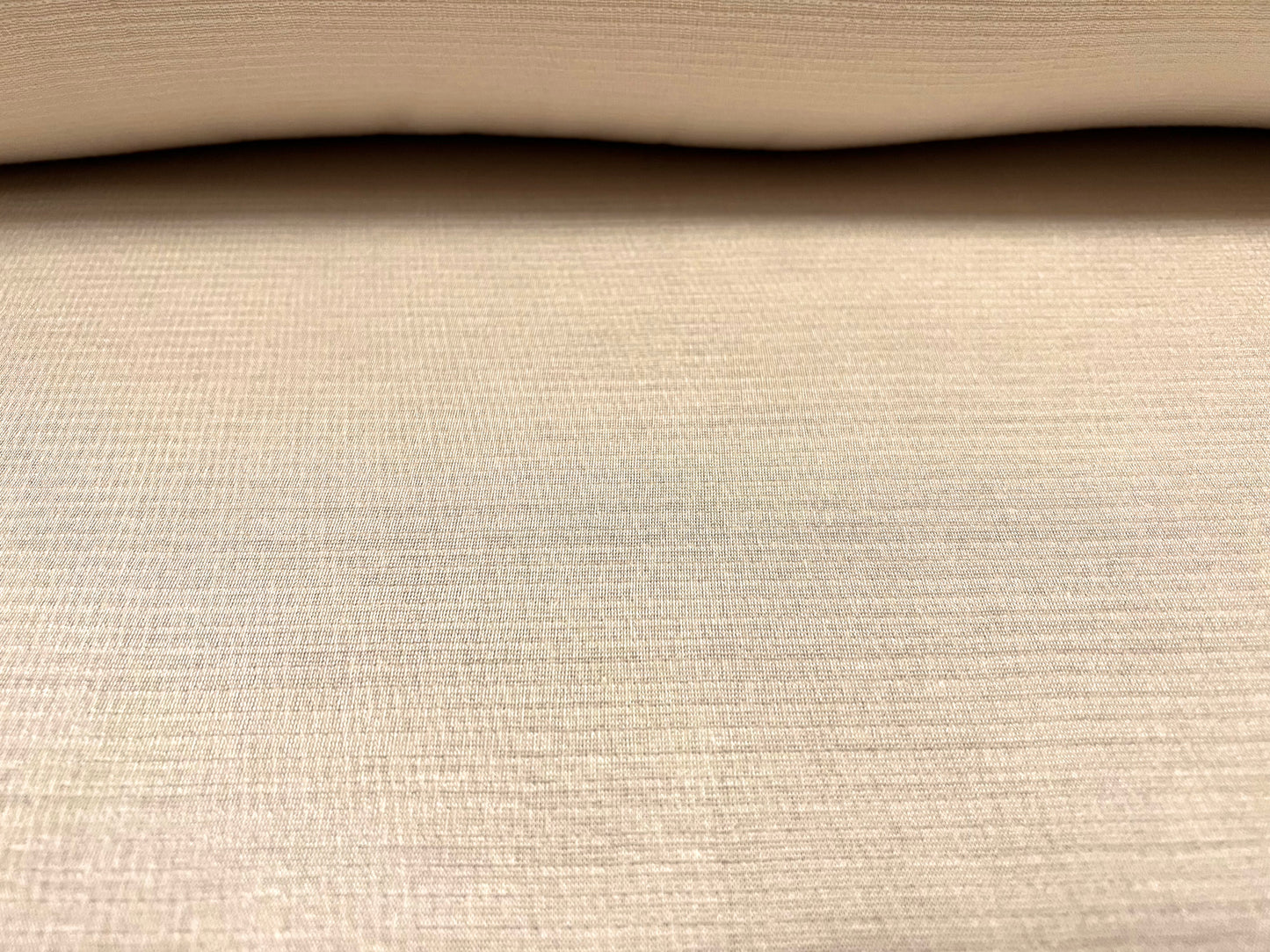 Cheesecloth single jersey fashion fabric, per metre - plain - cream