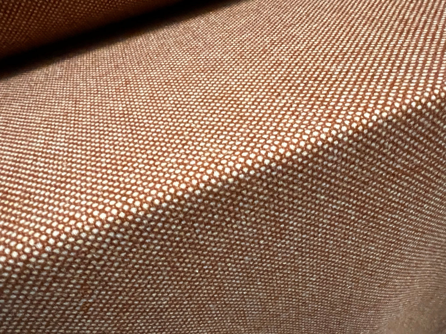 Soft Wool tweed woven fabric, per metre - rose brown